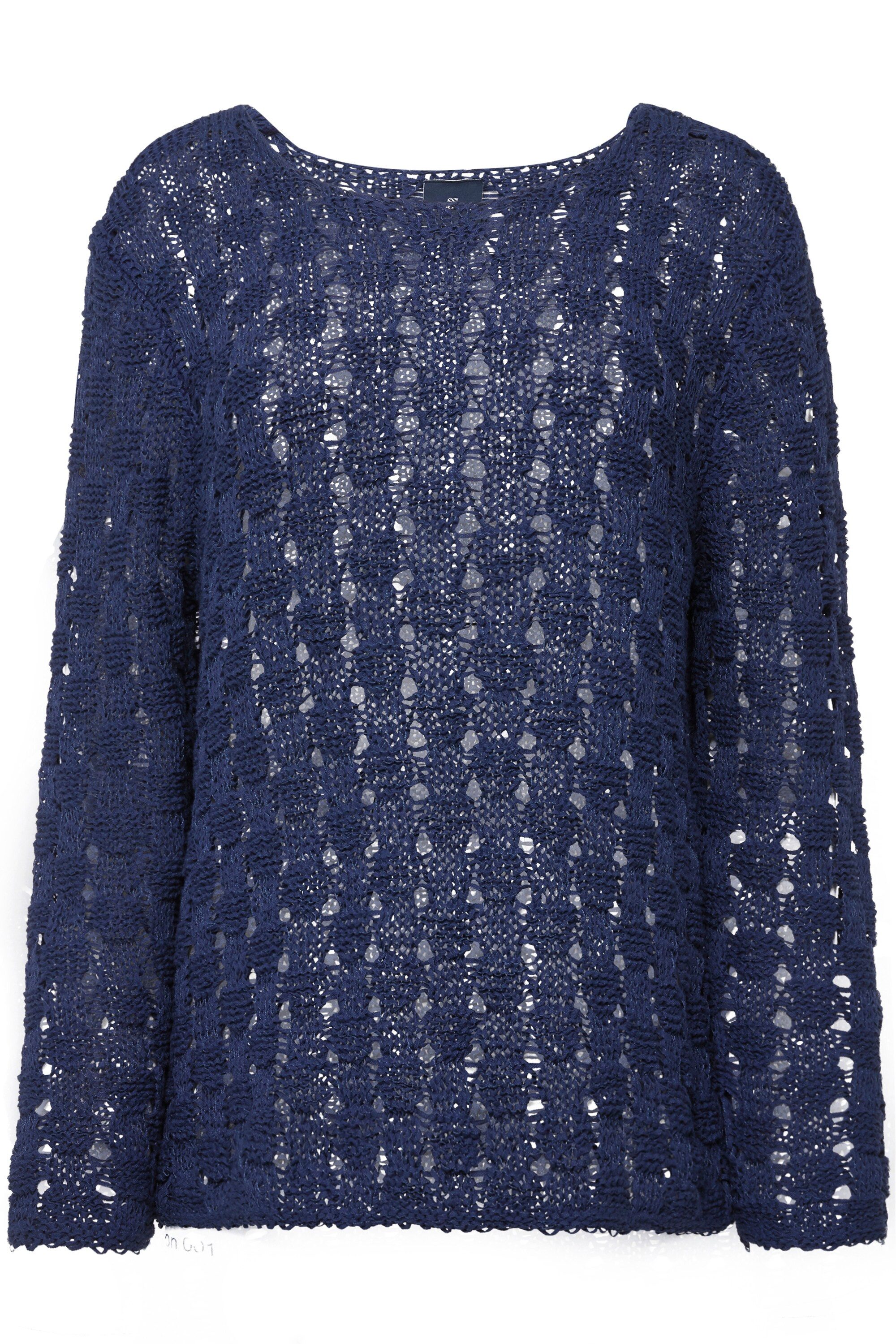 Laurasøn Strickpullover Pullover Strukturstrick Bändchengarn Langarm günstig online kaufen