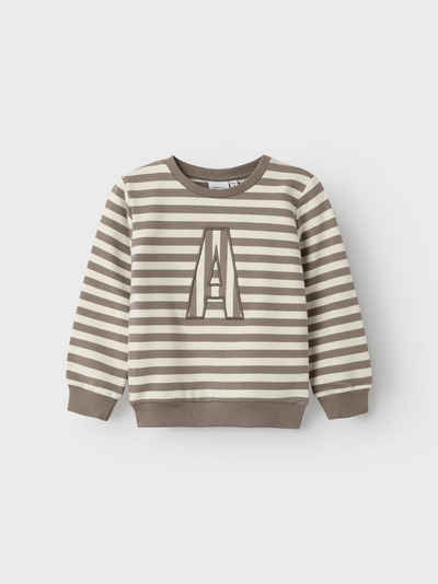 Name It Strickpullover Design Print Pullover Lässiges Sweater Oberteil 7450 in Braun