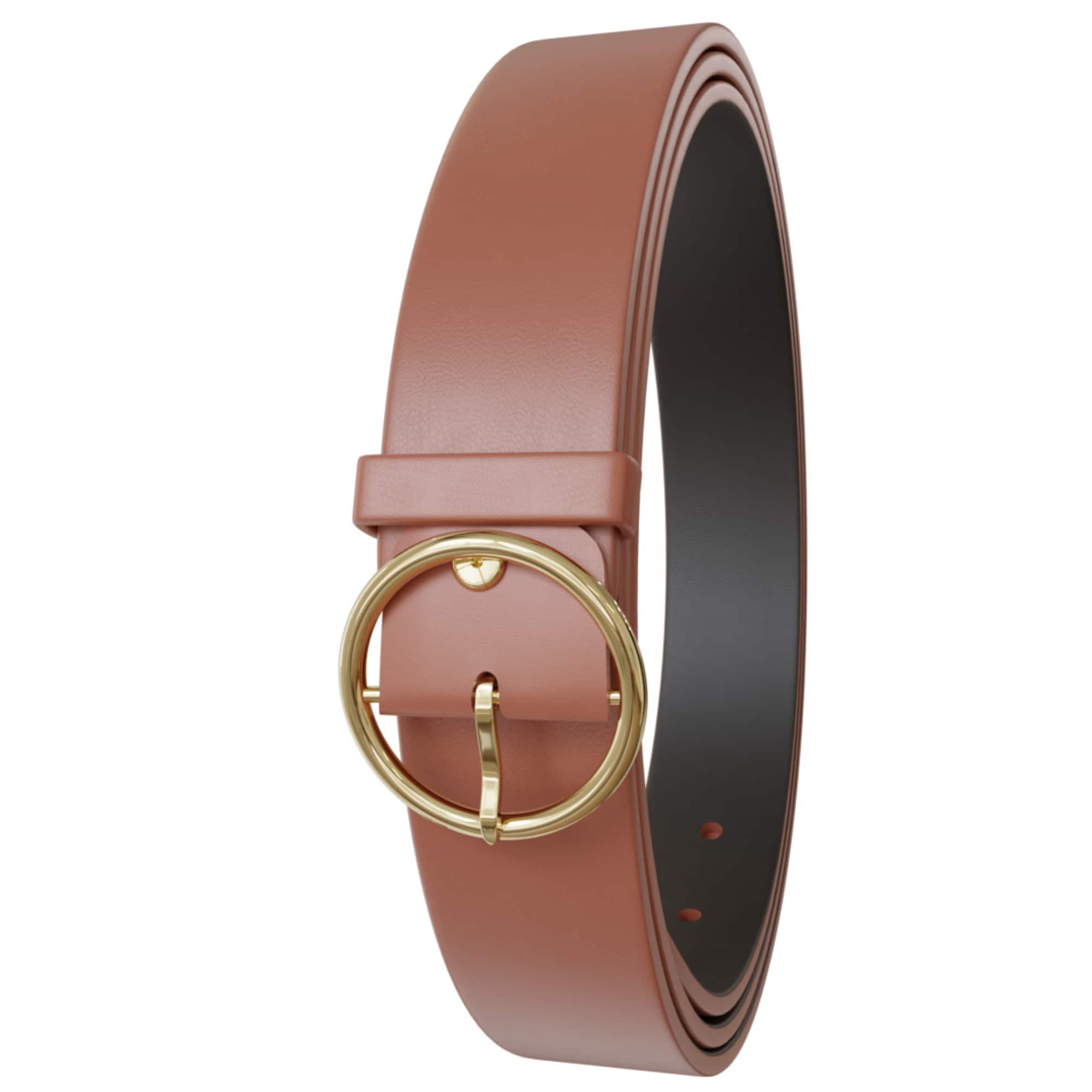 KMISSO Ledergürtel Damen Gürtel Jeans Hosen Ledergürtel Echt Rind Leder 306 günstig online kaufen