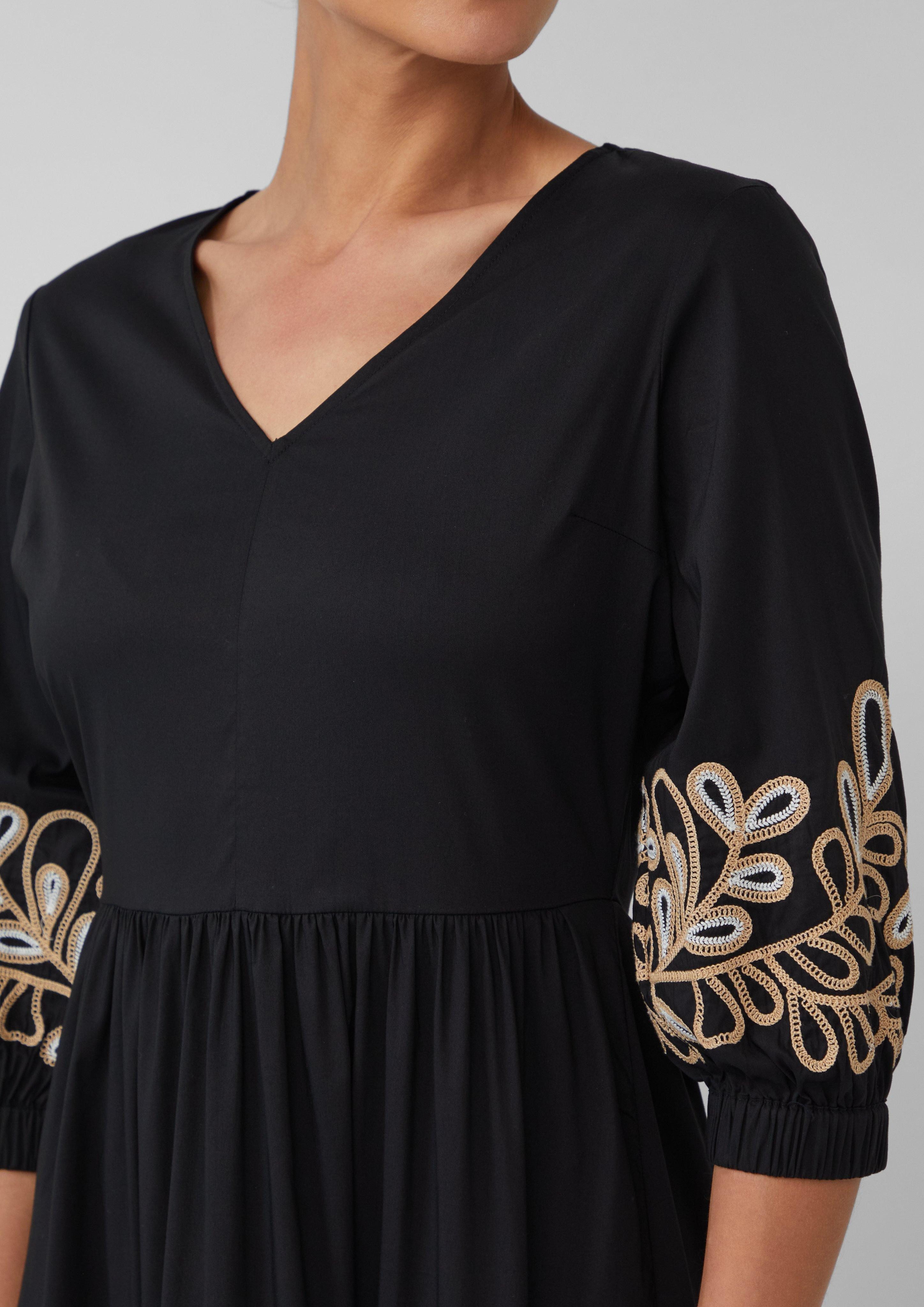 s.Oliver BLACK LABEL Minikleid Popeline-Kleid mit günstig online kaufen