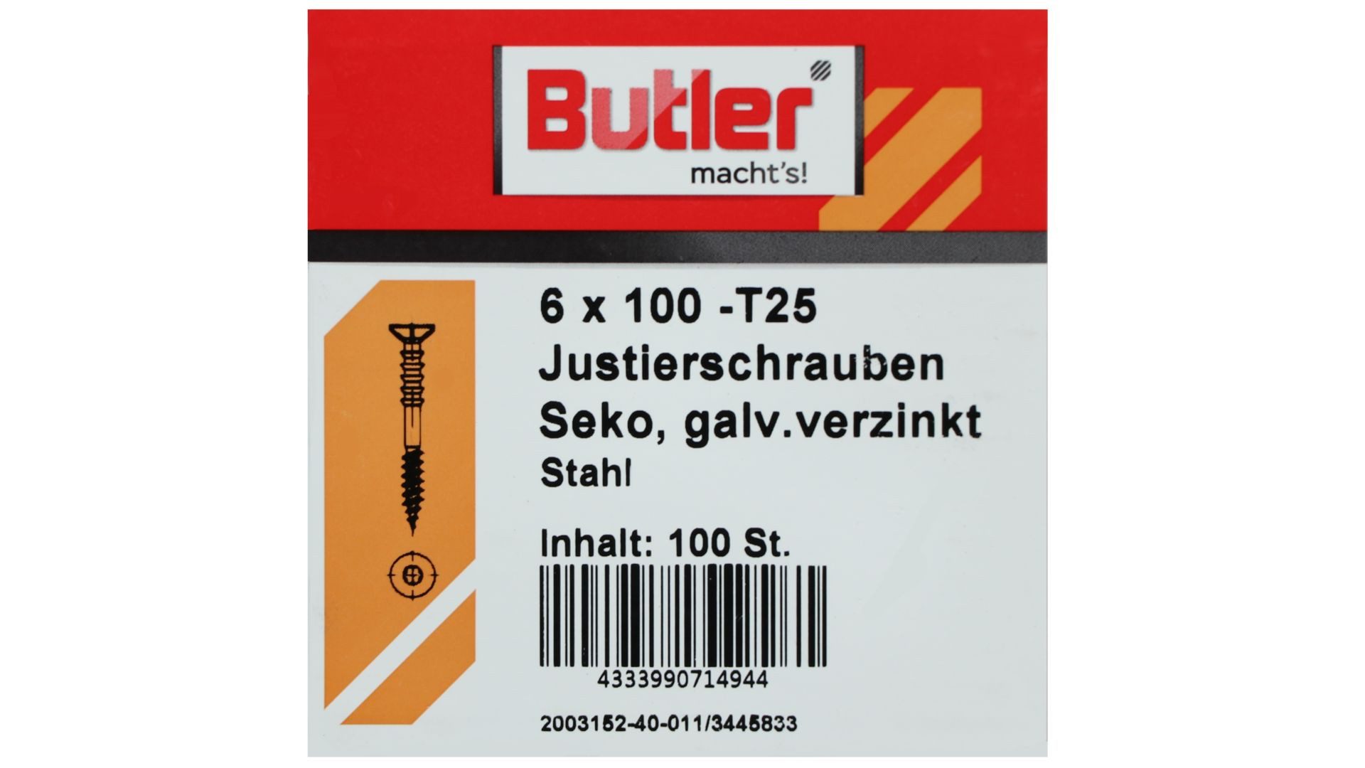 Reyher Justierschraube macht's! Justierschraube, (100 St)