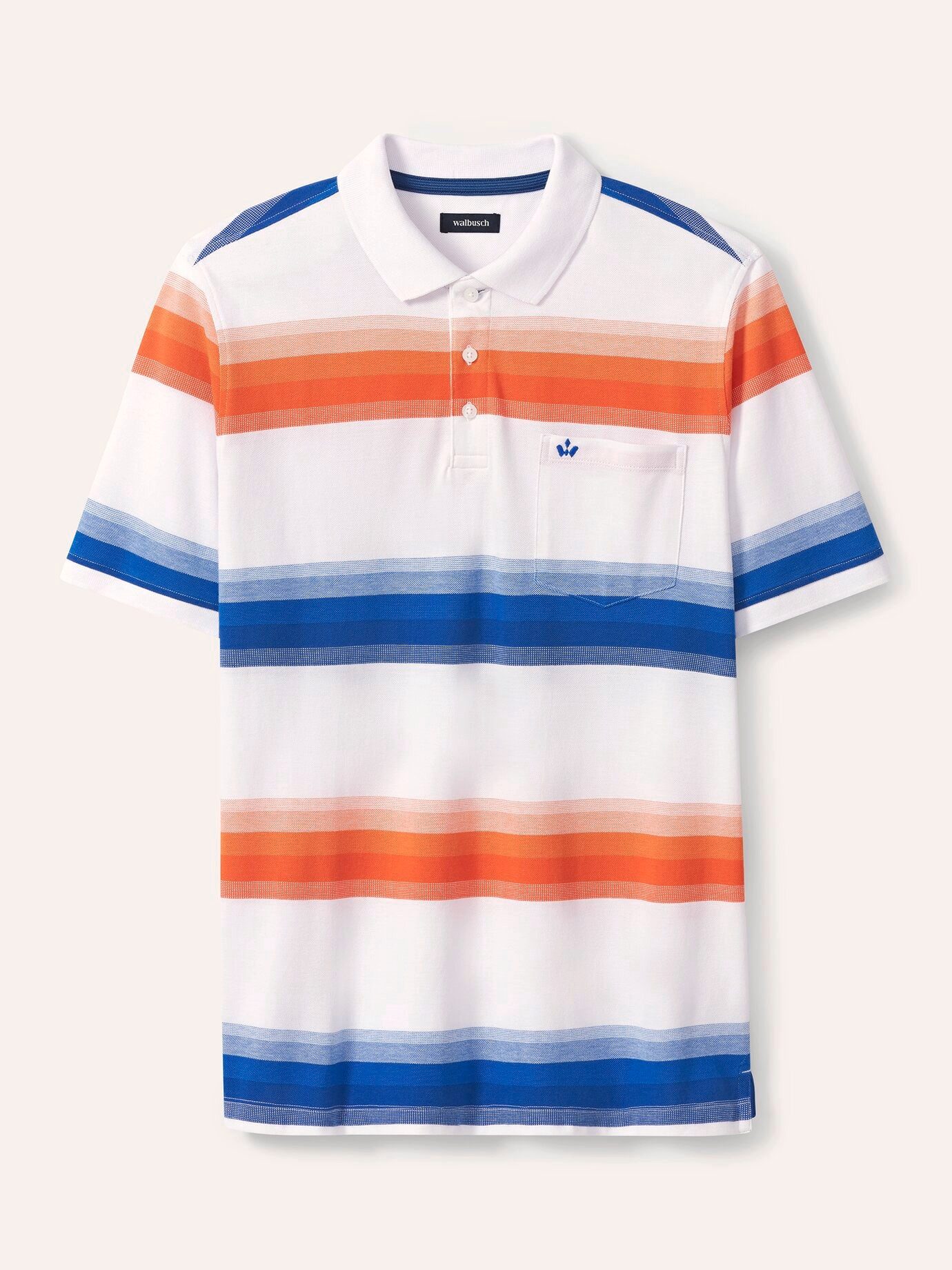 Walbusch Poloshirt Herren Pique-Polo Hitzefrei Kurzarm luftiger Piqué Baumwoll-Polo, 3-Knopf, Brusttasche, pflegeleicht – Bild 2 von 4