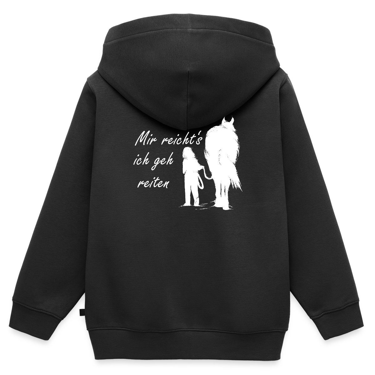 Spreadshirt Sweatjacke Mir Reichts Ich Geh Reiten Lustiger Pferde Spruch Kinder/Teenager Prem (1-tlg)