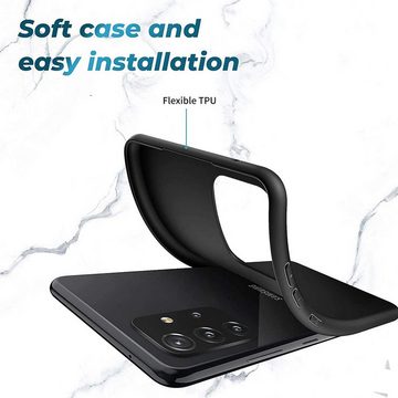CoolGadget Handyhülle Black Series Handy Hülle für Samsung Galaxy A32 5G 6,5 Zoll, Edle Silikon Schlicht Robust Schutzhülle für Samsung A32 5G Hülle