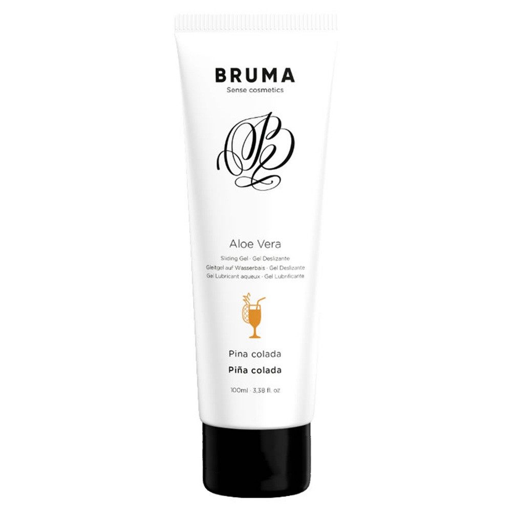 BRUMA Gleitgel Aloe Vera - Pina Colada, Flasche mit, 1-tlg., aromatisiert, mit Aloe Vera und Cocktail-Geschmack