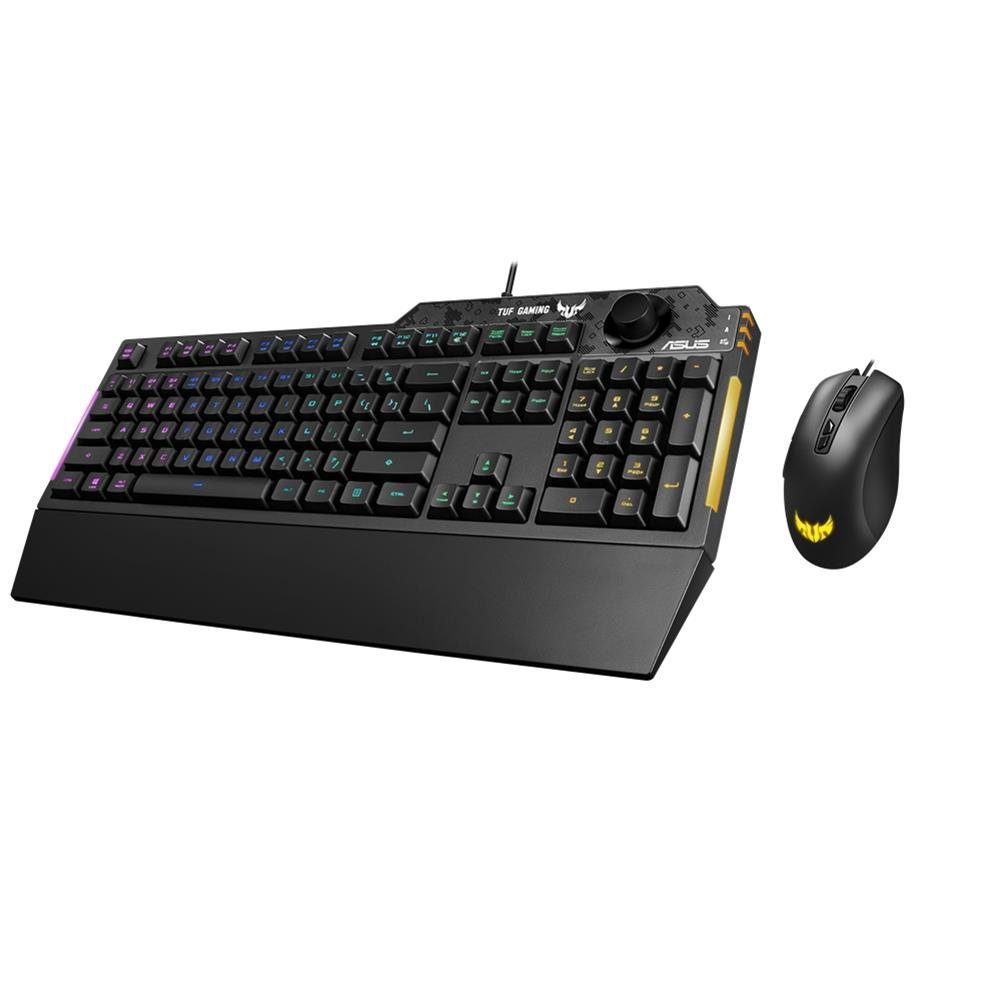 Asus Combo und Maus-Set, schwarz Tastatur- M3 & Gaming kabelgebunden K1