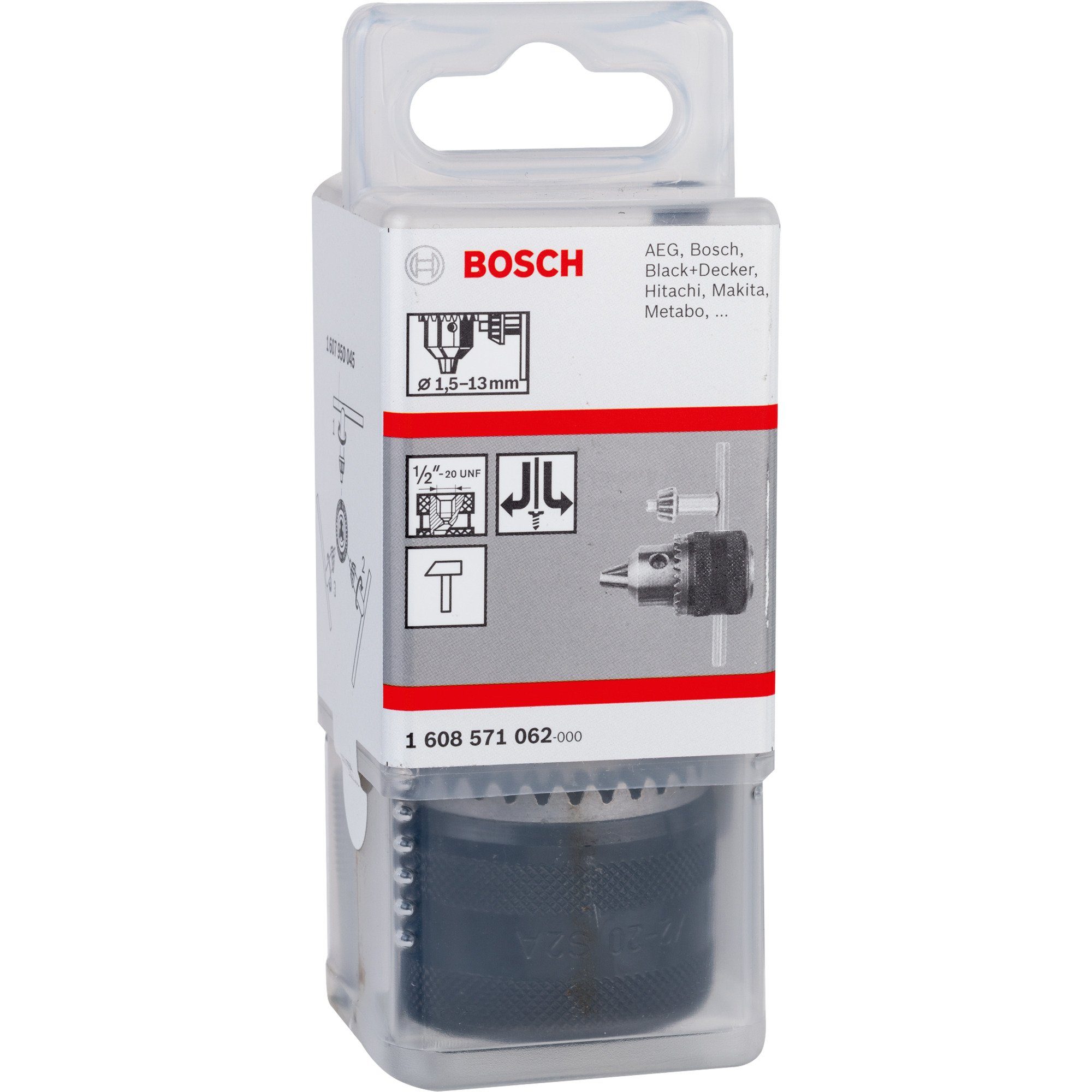 BOSCH Bohrer- Bitset Bohrfutter 1,5 Professional und 1/2"-20 - Bosch 13mm