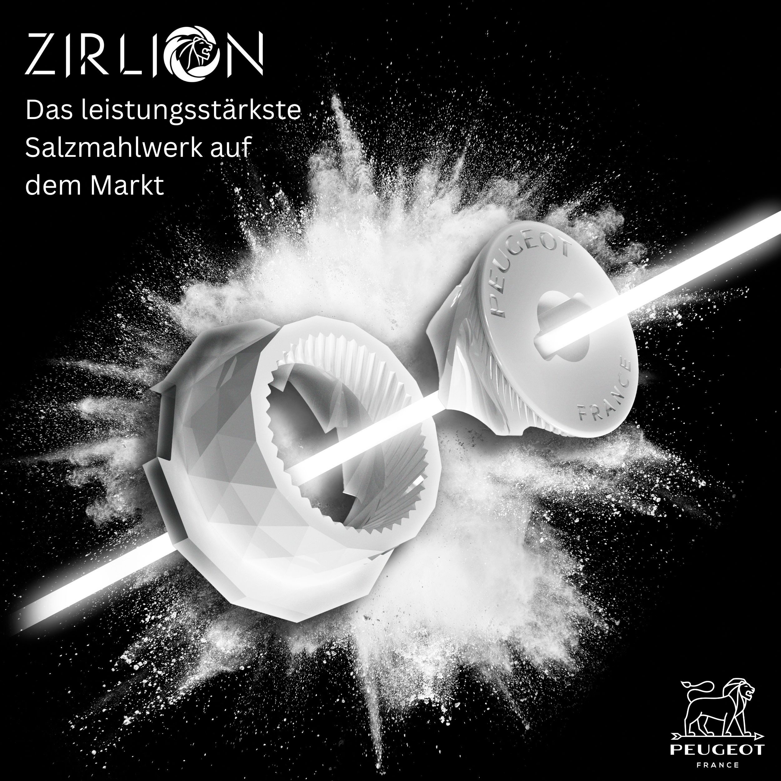PEUGEOT Salz-/Pfeffermühle Elektrisch NIGHTELECTRIC 15cm Schwarz Aluminium Stahl Zirkonia Elektrisch