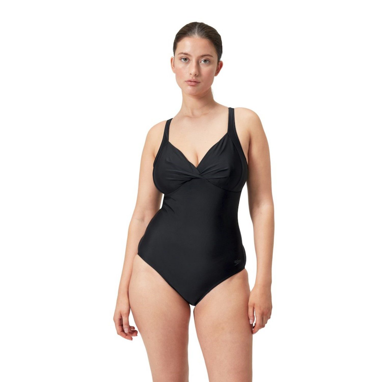 Speedo Badeanzug Cross Knot Shaping figurformend mit Sharping Effekt