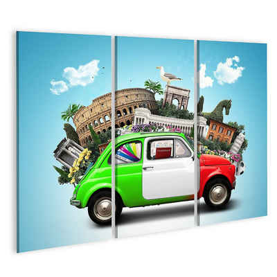 islandburner Leinwandbild Bild auf Leinwand Italien Attraktionen Italien und italienisches Retro