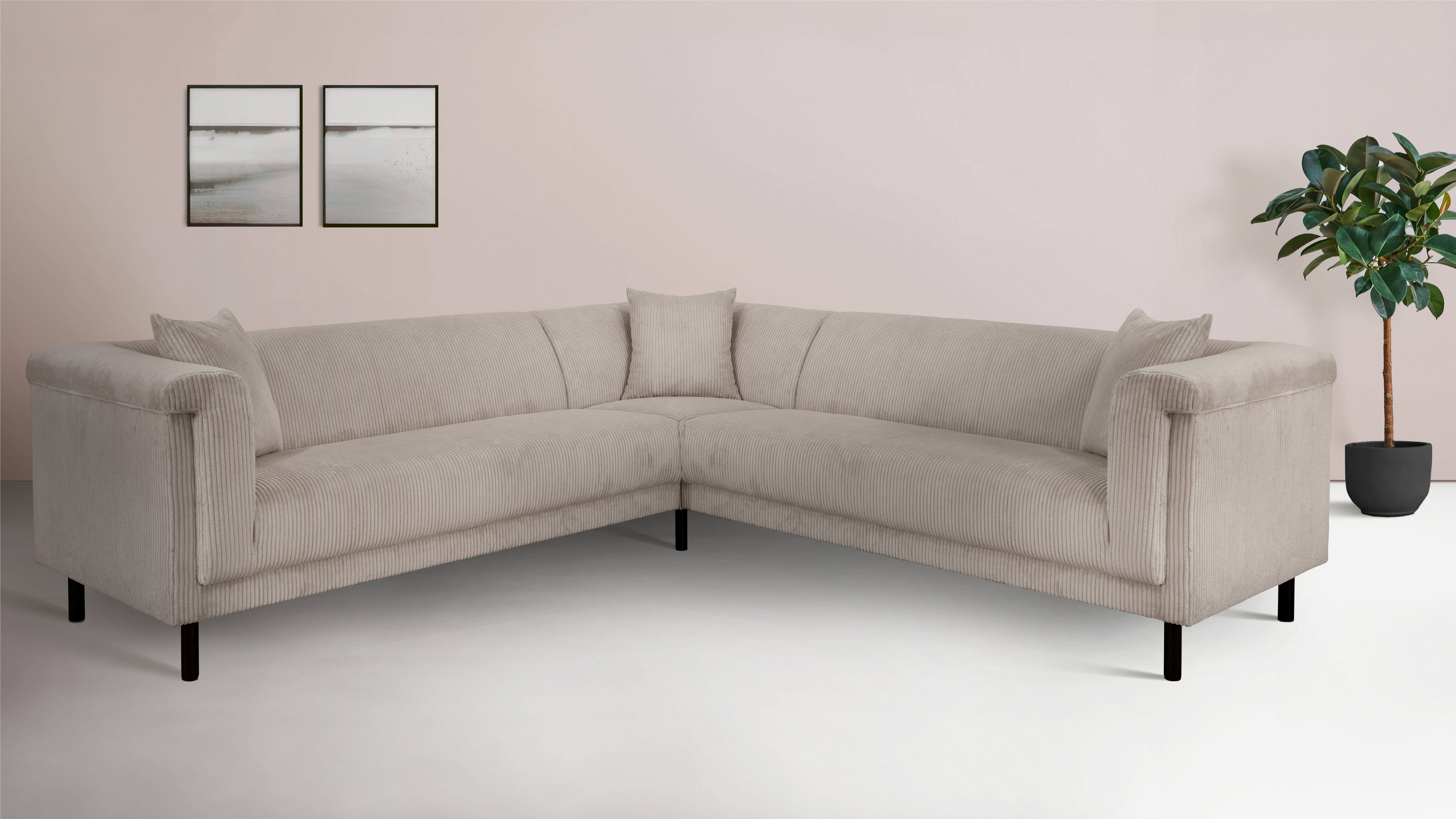 Ecksofa AGNIA L-Form B/T/H: 244/244/71 cm