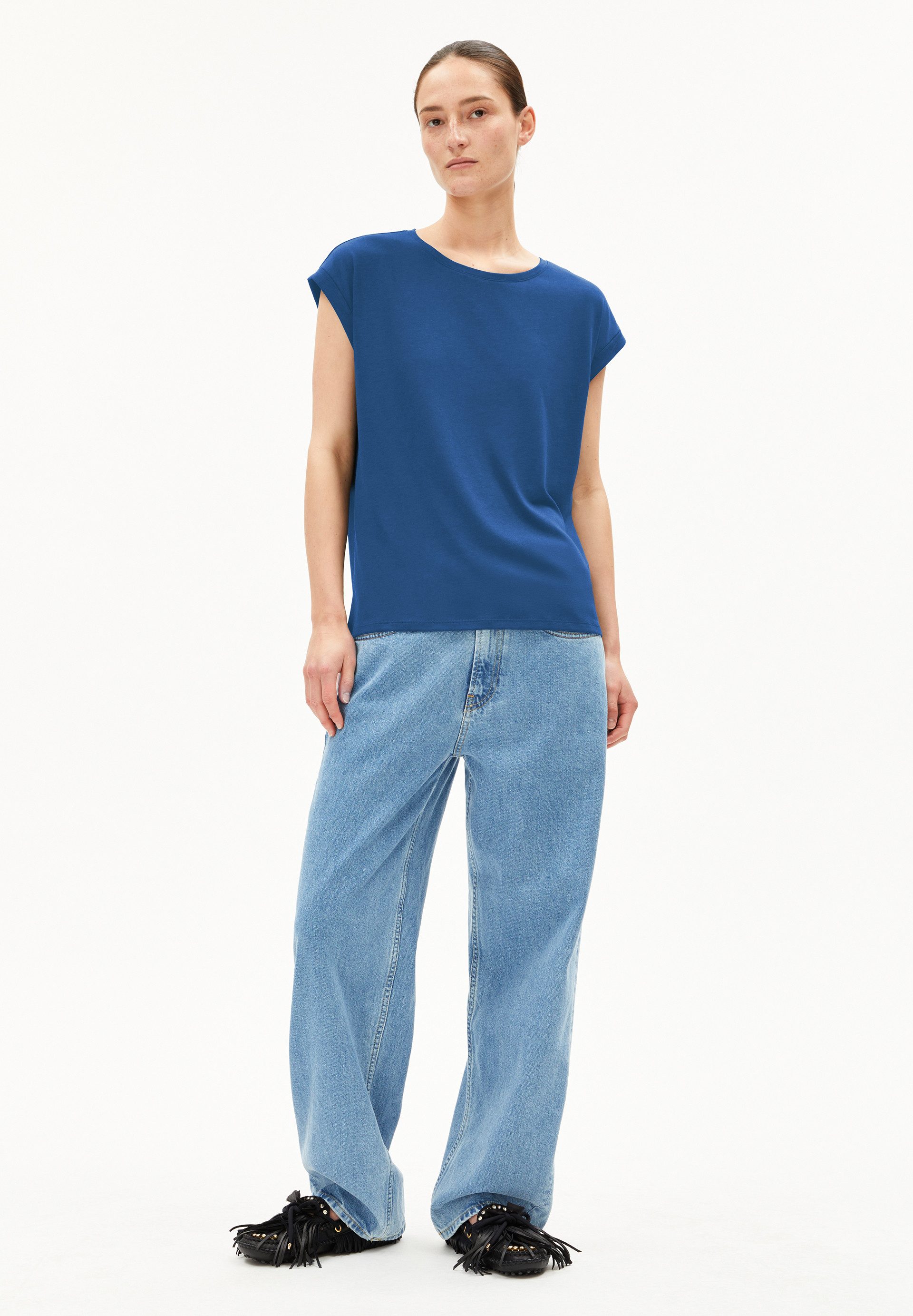 Armedangels T-Shirt JILAANA T-Shirt aus TENCEL™ Lyocell Mix Regular Fit günstig online kaufen