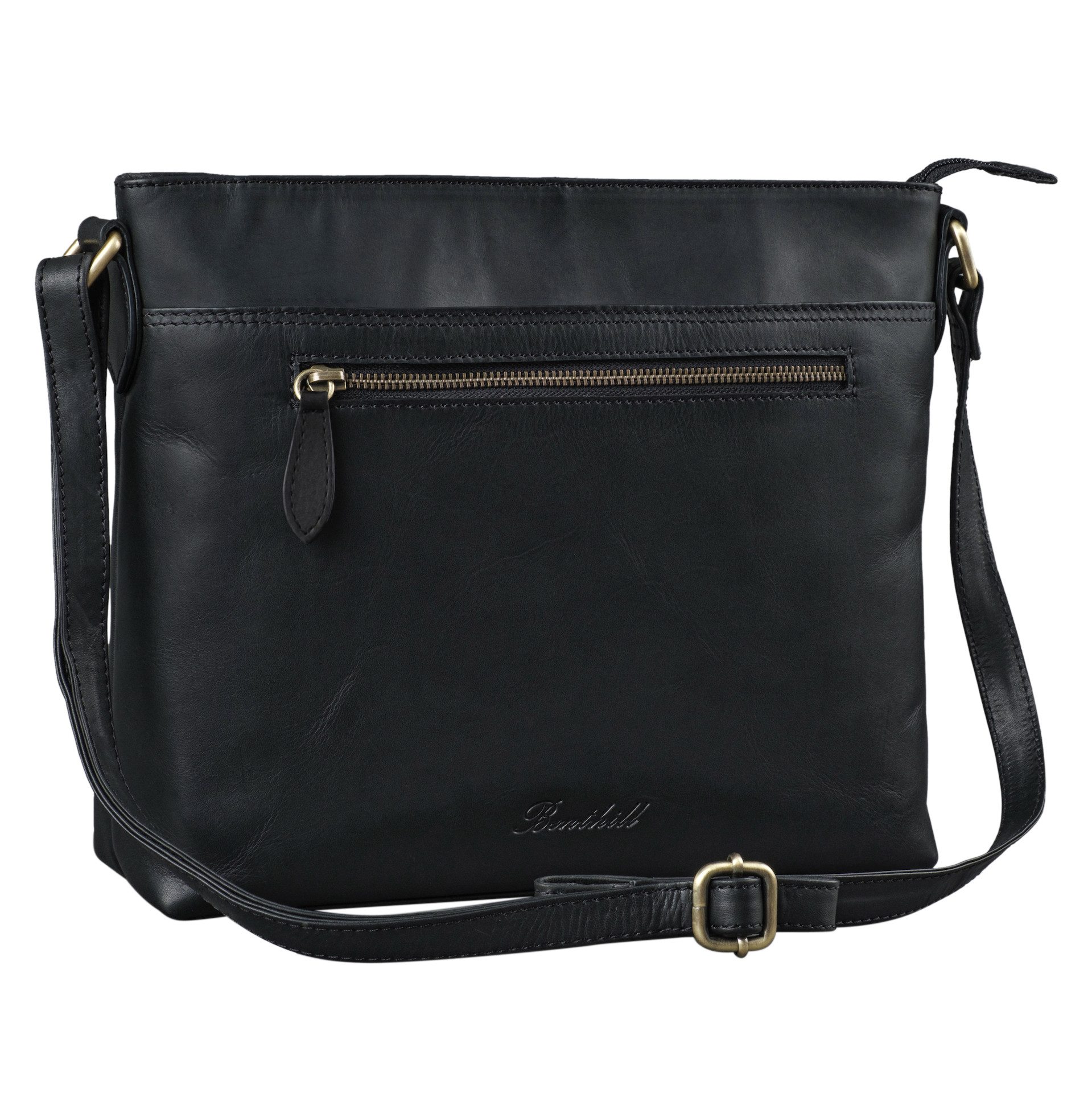 Umhängetasche Damen Echt Leder Handtasche Schultertasche Vintage Umhängetasche