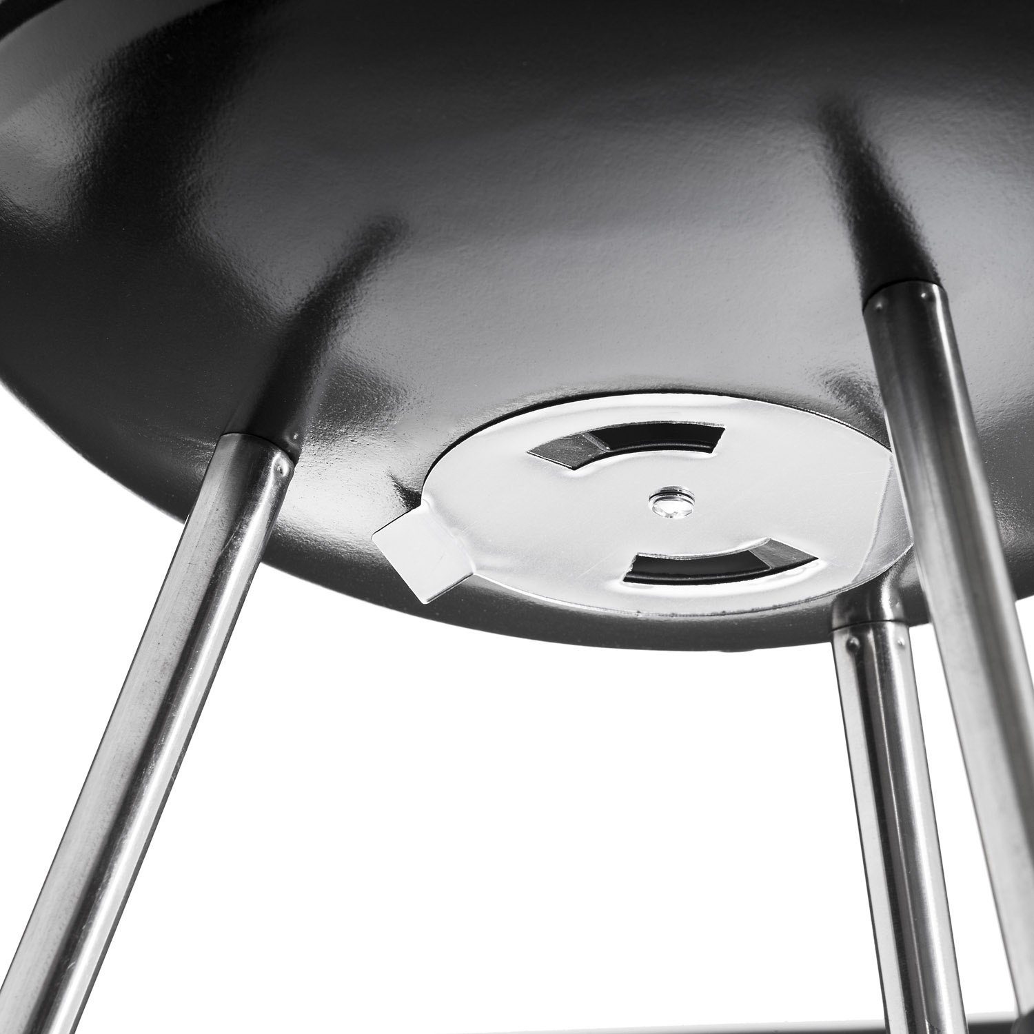 Goods+Gadgets Standgrill GOODS+GADGETS Mini Kugelgrill Campinggrill - Holzkohle BBQ Edelstahl, Camping Holzkohle-Grill Tischgrill