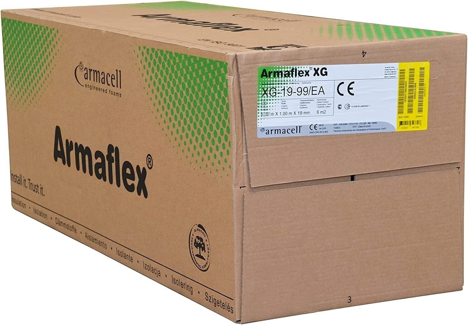 Thumbnail - Armacell Dämmplatte Armaflex XG Kautschuk Platten selbstklebend 19mm 6m² PKW Home Camper