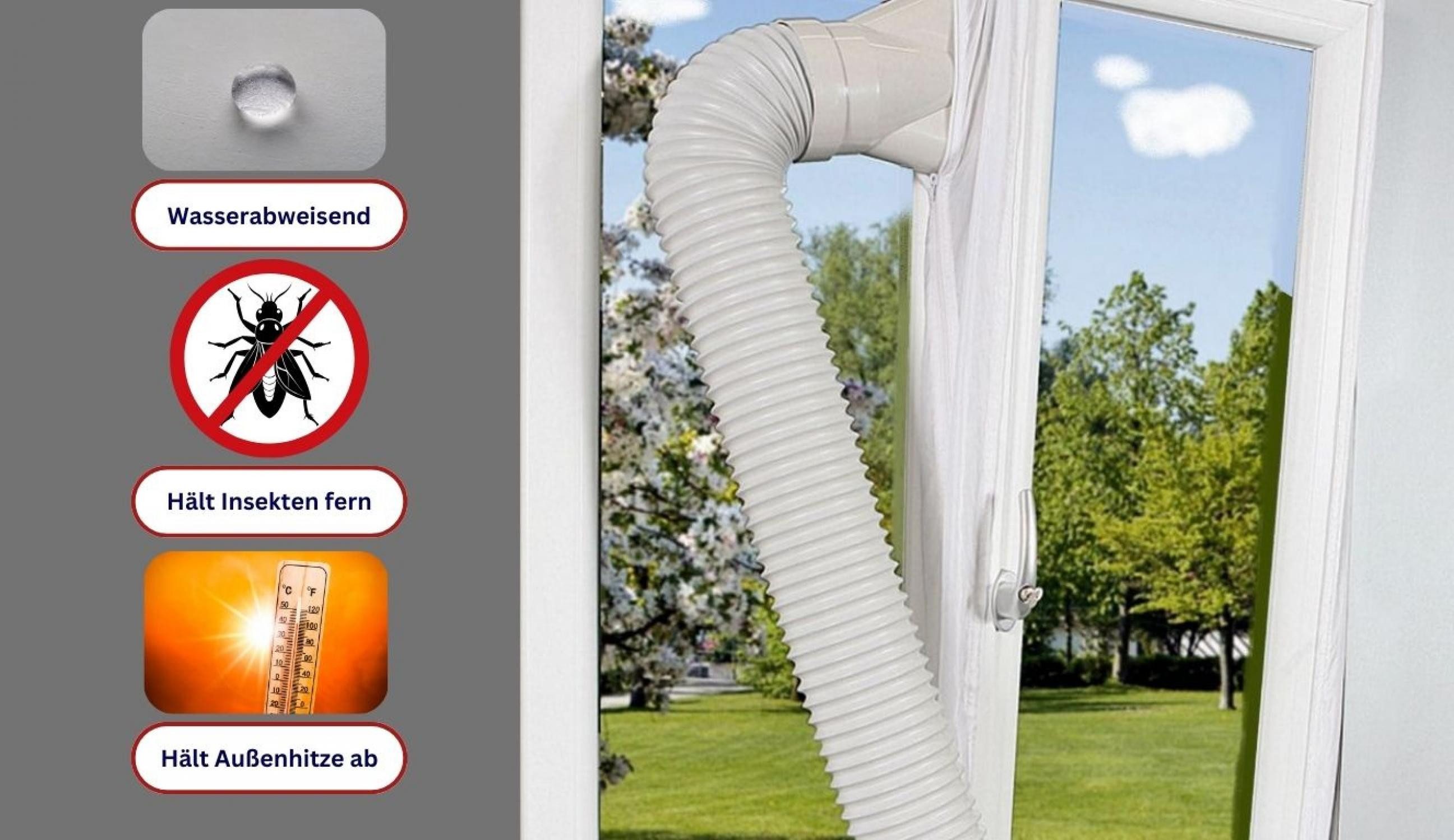 WDH Fenster-Set Erweiterung Klettverschluss Window Kit günstig online kaufen