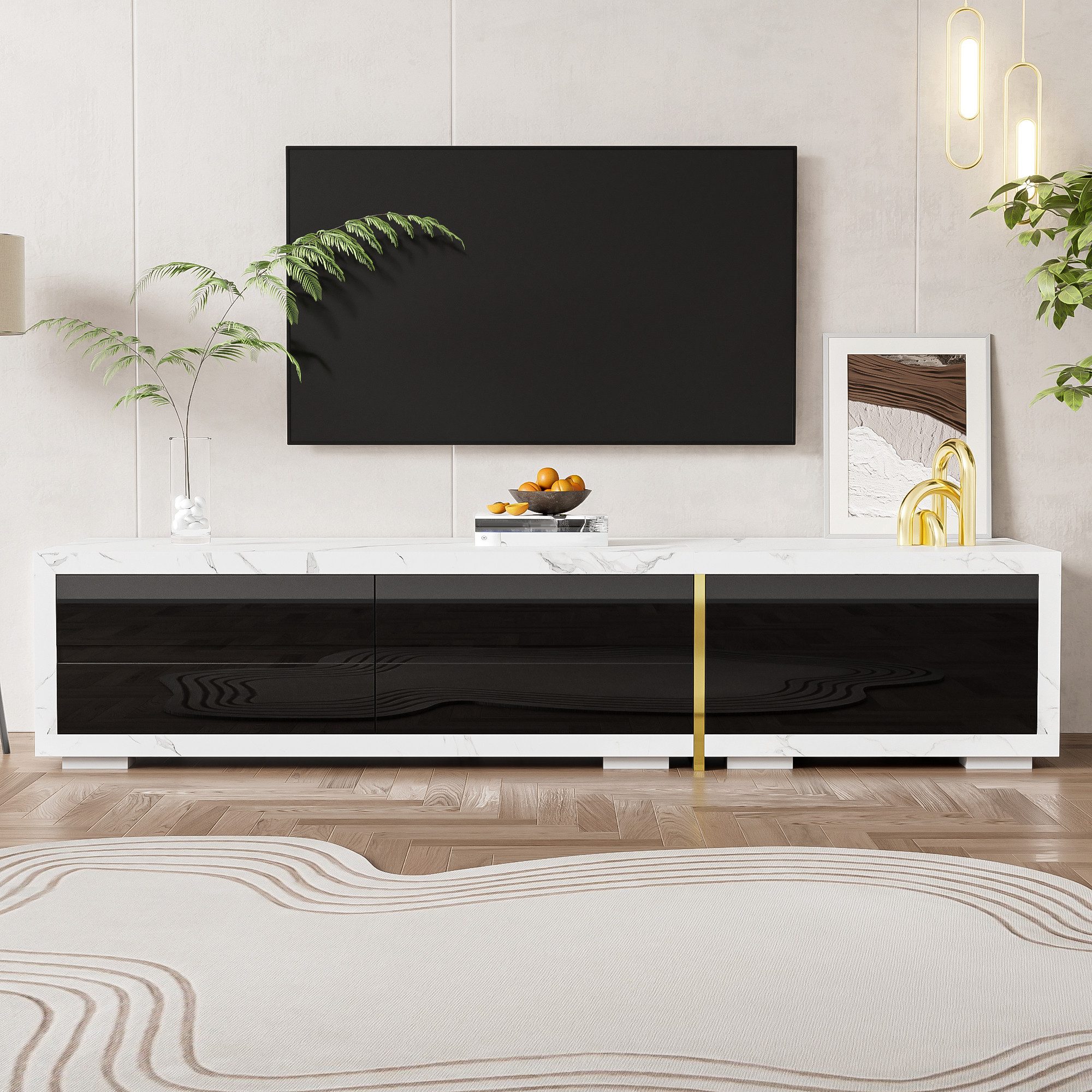 Ulife TV-Schrank Lowboard Fernsehtisch,TV-Board,TV-Ständer, 3 Türen, günstig online kaufen