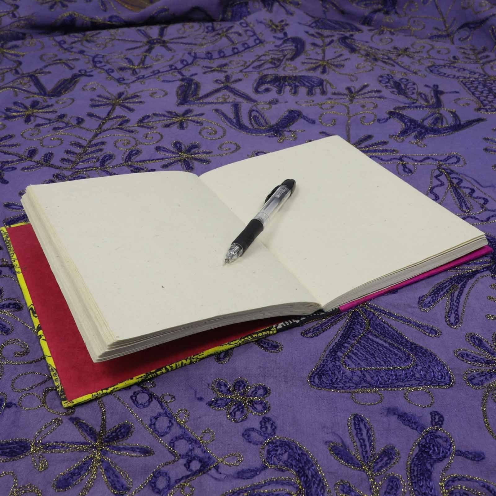 KUNST UND MAGIE Tagebuch Nachhaltig Papier Poesie Lokta Handgemacht Notizbuch Mandala Tagebuch