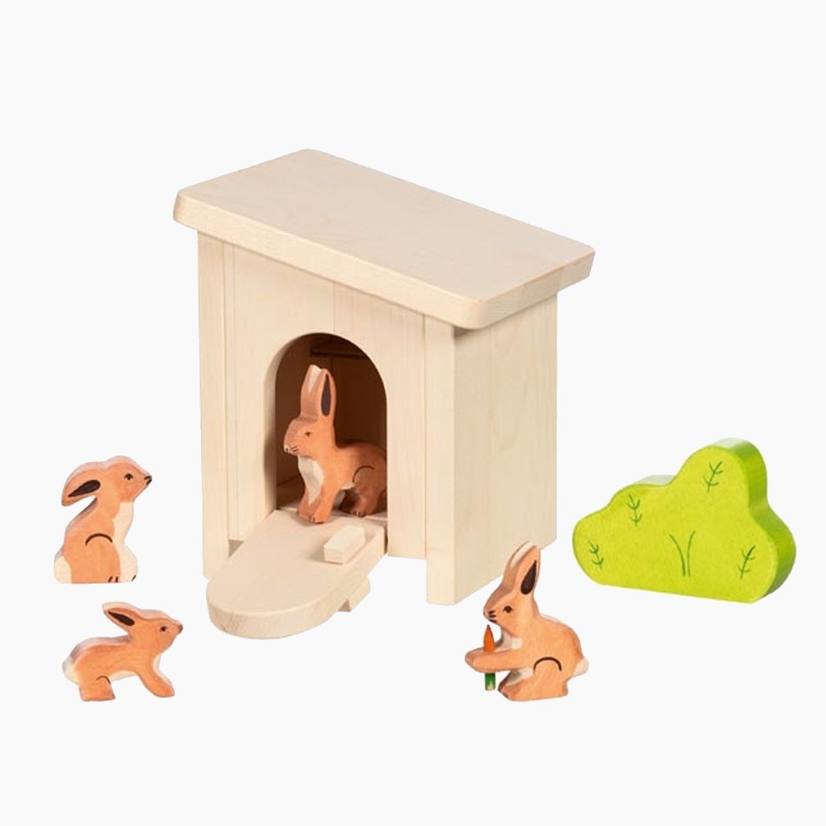 Holztiger Spielwelt Kleiner Stall, montiert, (packung, 1-tlg., fertig montiert), gemütliches Zuhause für die Lieblingstiere