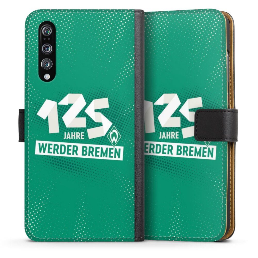 DeinDesign Handyhülle 125 Jahre Werder Bremen Offizielles Lizenzprodukt, Huawei P20 Pro Hülle Handy Flip Case Wallet Cover Handytasche Leder