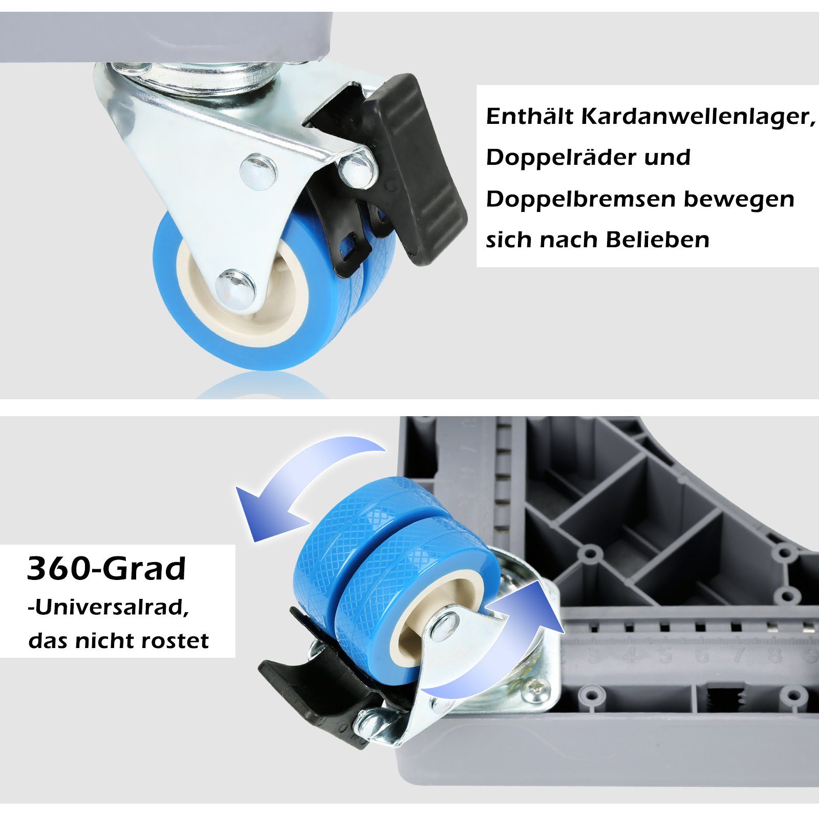 Räder Beine+4 Untergestell Beine Waschmaschinen Untergestell / Einstellbare Gimisgu 4 8