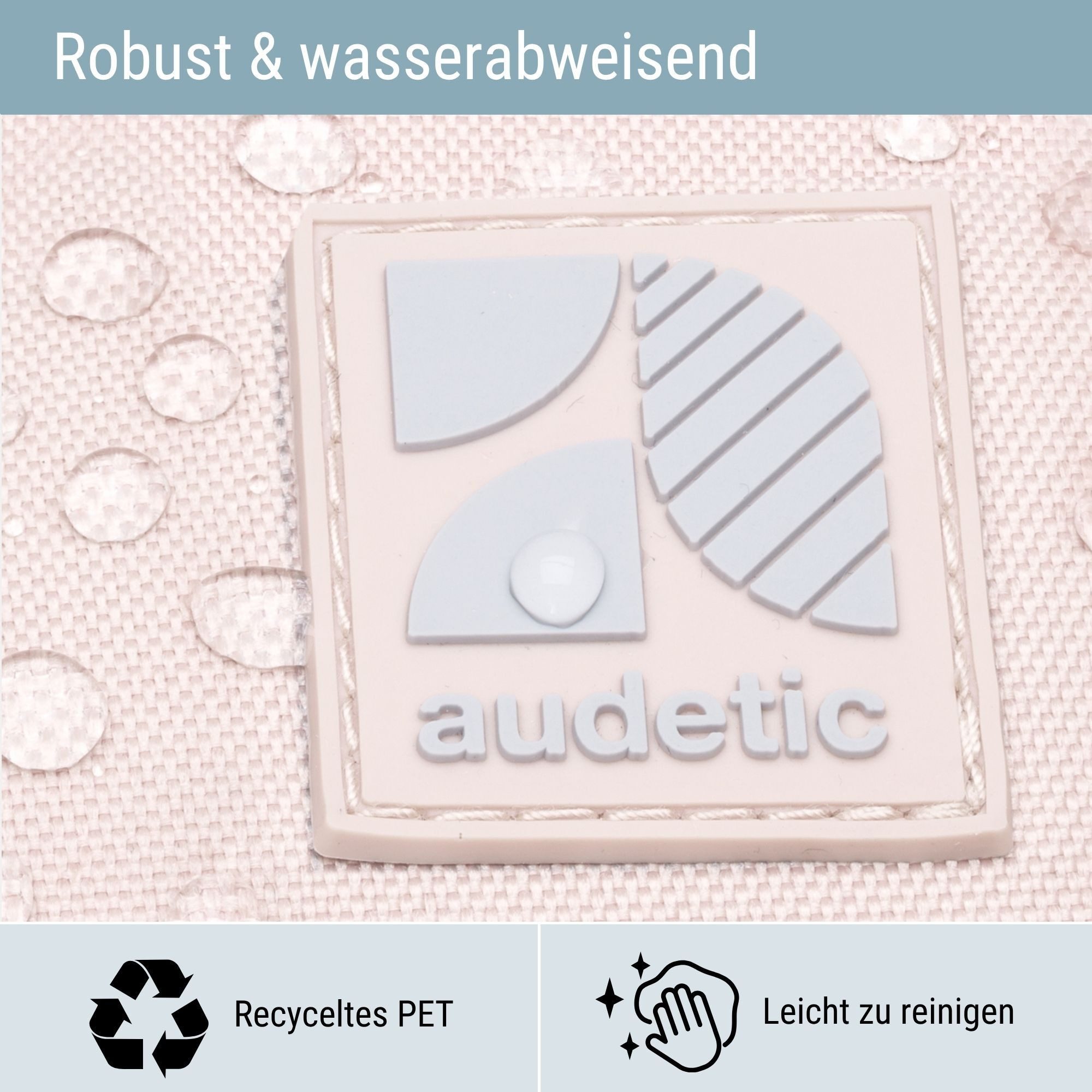 audetic Schulrucksack Aero 2.0 Schulrucksack mit vielen Fächern (1-tlg), Ergonomische Polsterung, reflektieren & wasserabweisend