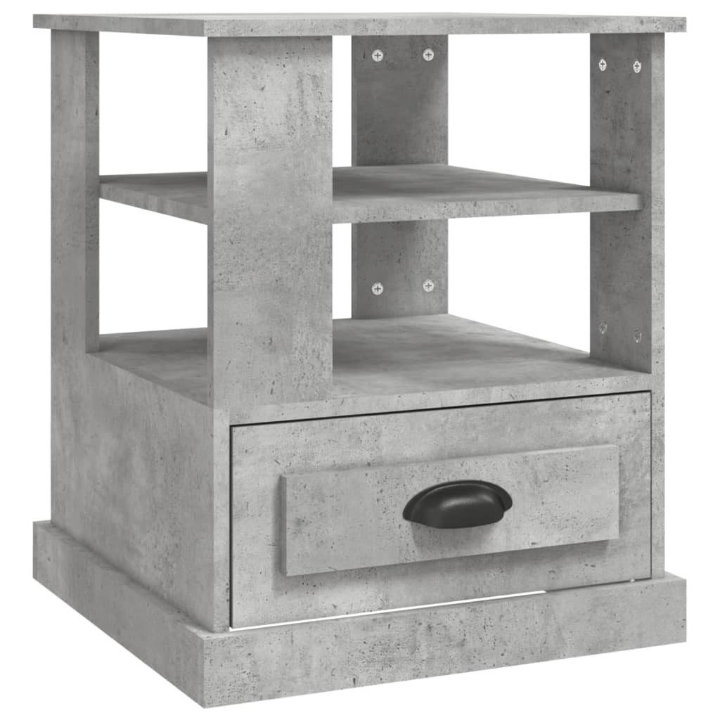 vidaXL Beistelltisch Beistelltisch Betongrau 50x50x60 cm günstig online kaufen