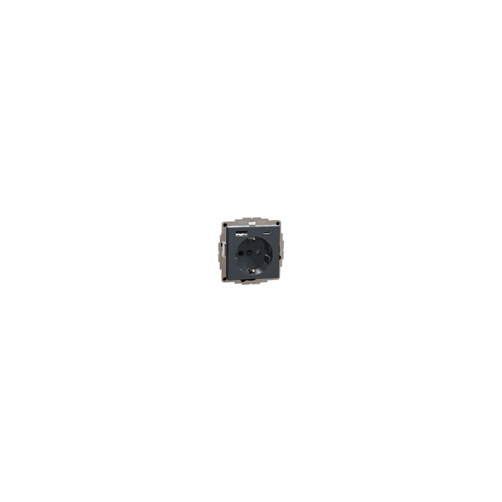 merten Steckdose Merten Schuko Steckdose mit USB Ladegerät MEG2367-0414