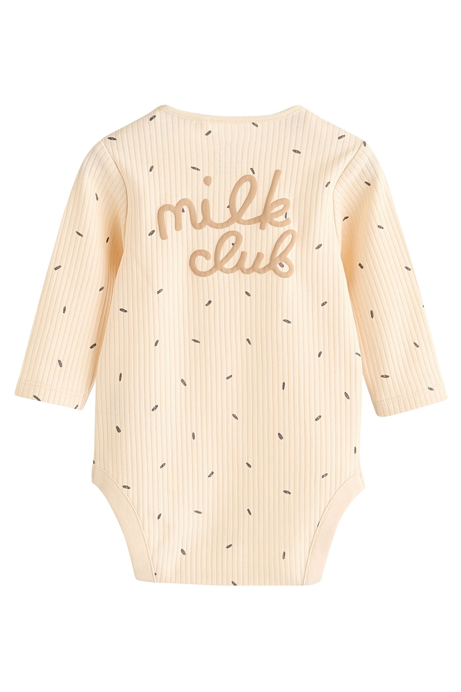 Next Langarmbody Baby-Bodysuits aus 100 % Baumwolle, 3er-Pack (3-tlg)