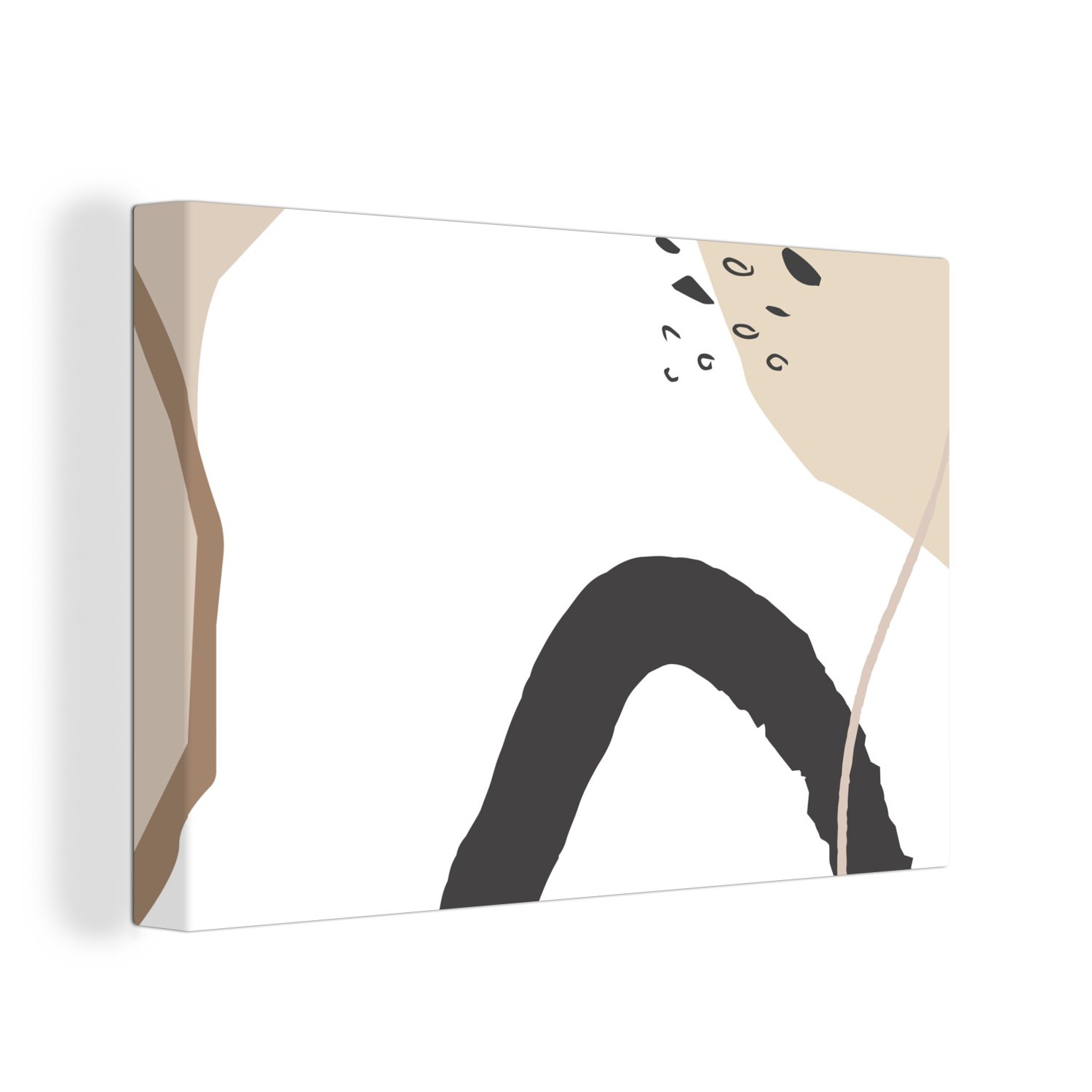 OneMillionCanvasses® Leinwandbild Sommer - Abstrakt - Weiß, (1 St), Wandbild Leinwandbilder, Aufhängefertig, Wanddeko, 30x20 cm