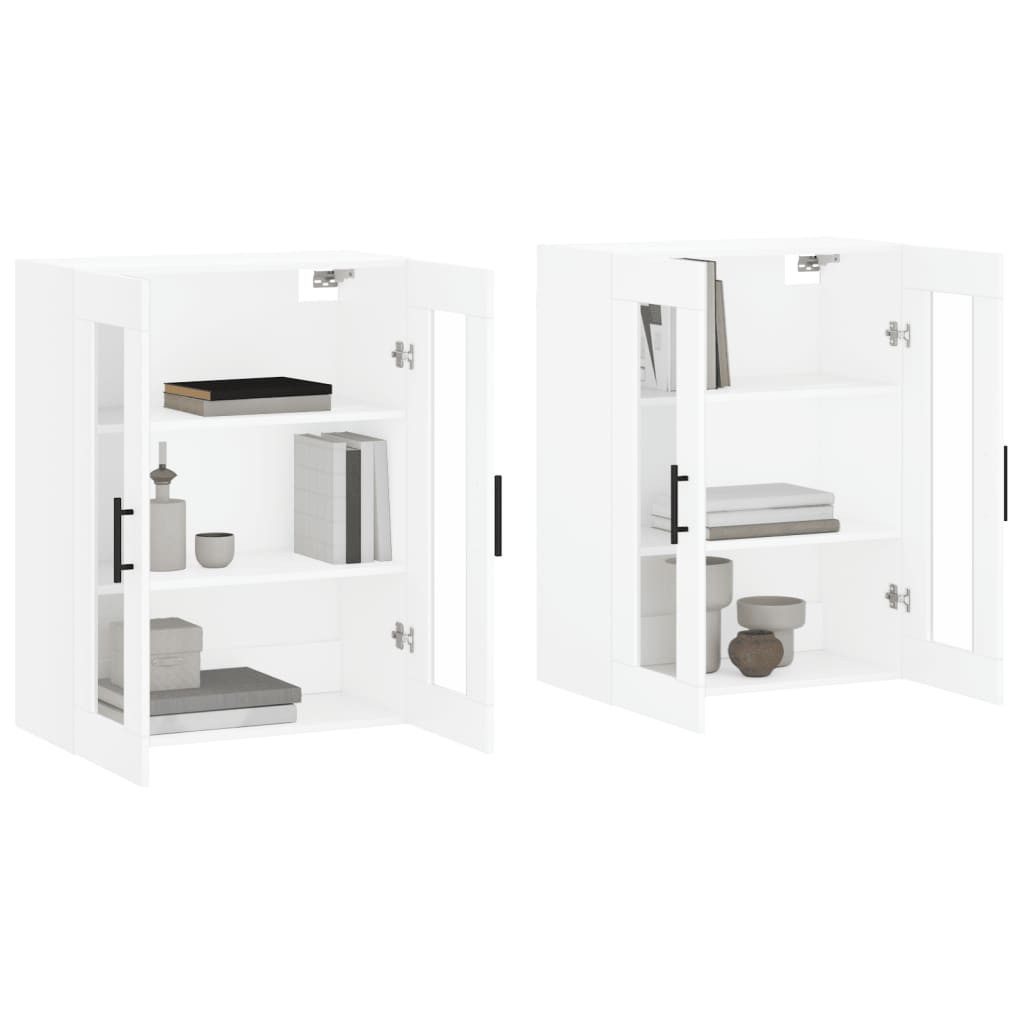 vidaXL Sideboard Wandschränke 2 Stk. Weiß günstig online kaufen
