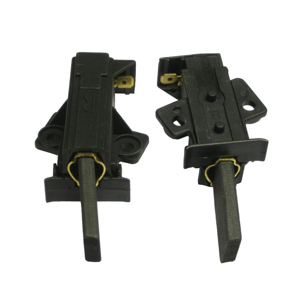 Trade-Shop Ersatzbürste 2x passend für AEG LAVW730-W LAVW833-W LAVW834-W LAVW808-W LAVW835-W, 12,5mm x 5mm x 35mm Motorkohlen Kohlebürsten Schleifkohlen, (2-tlg), Geeignet für viele Waschmaschinen-Motoren - mit Halter - Typ: R