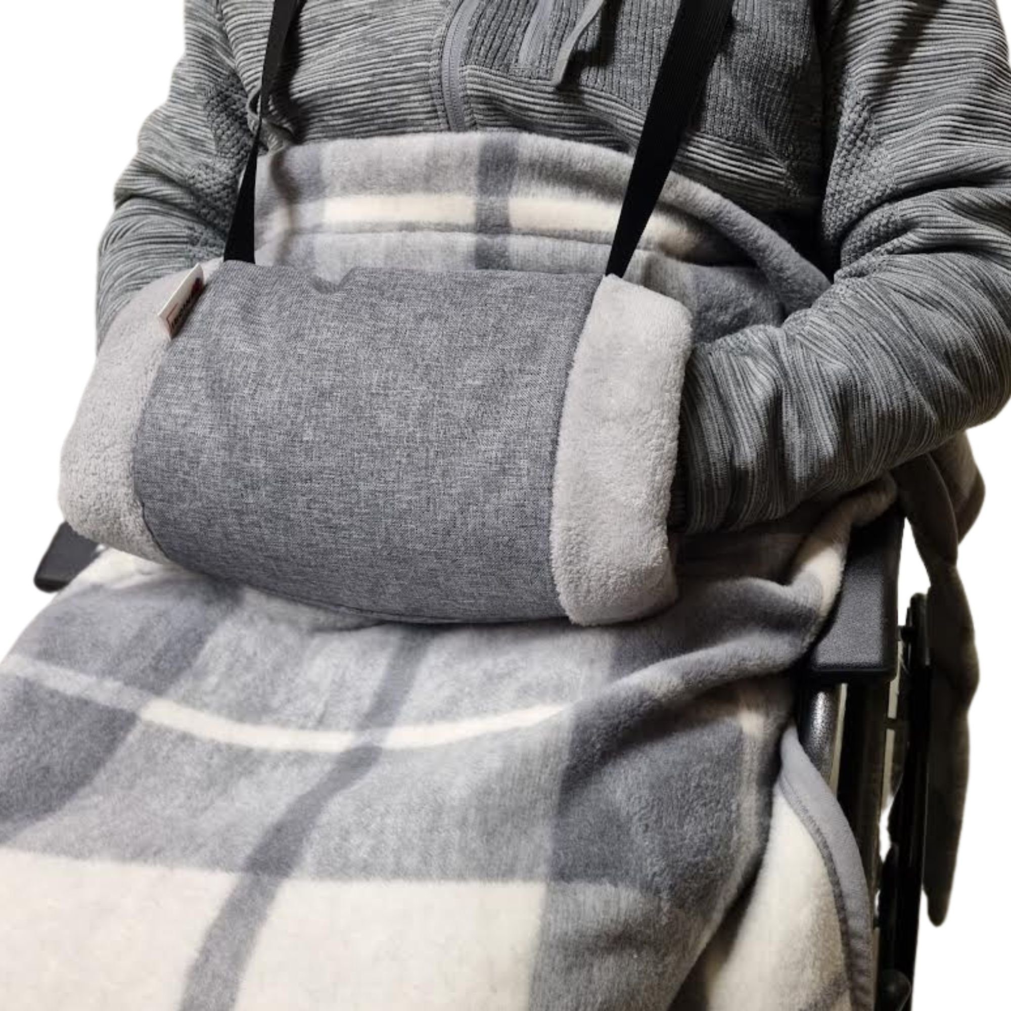 Seniori Handmuffe SENIORI Handmuff - Wärme und Komfort für ROLLSTUHLFAHRER, SR2 Grau + Polar