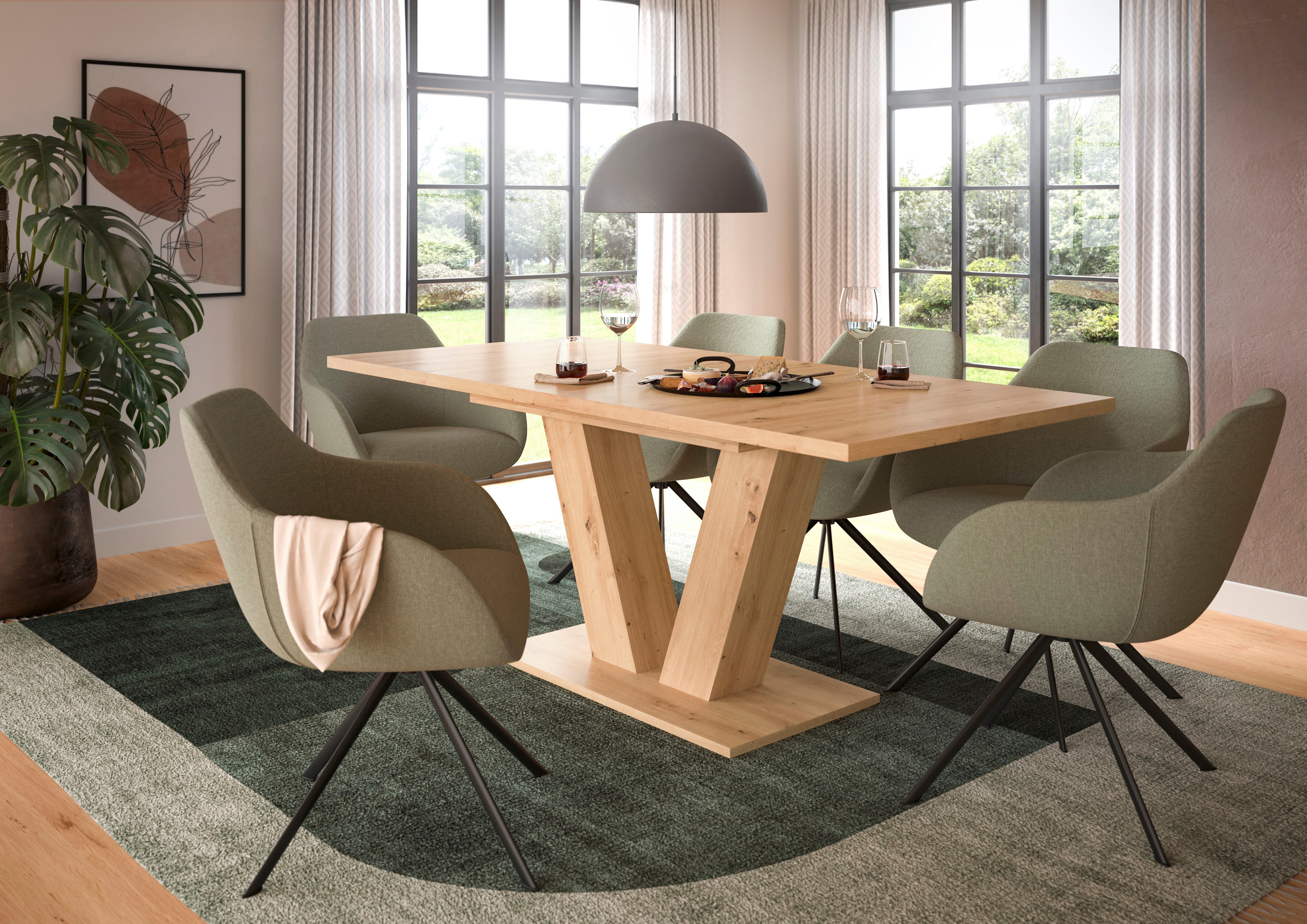 INOSIGN Esstisch Motus, ausziehbar 150 -190 cm, inklusive 40 cm Einlegeplat günstig online kaufen