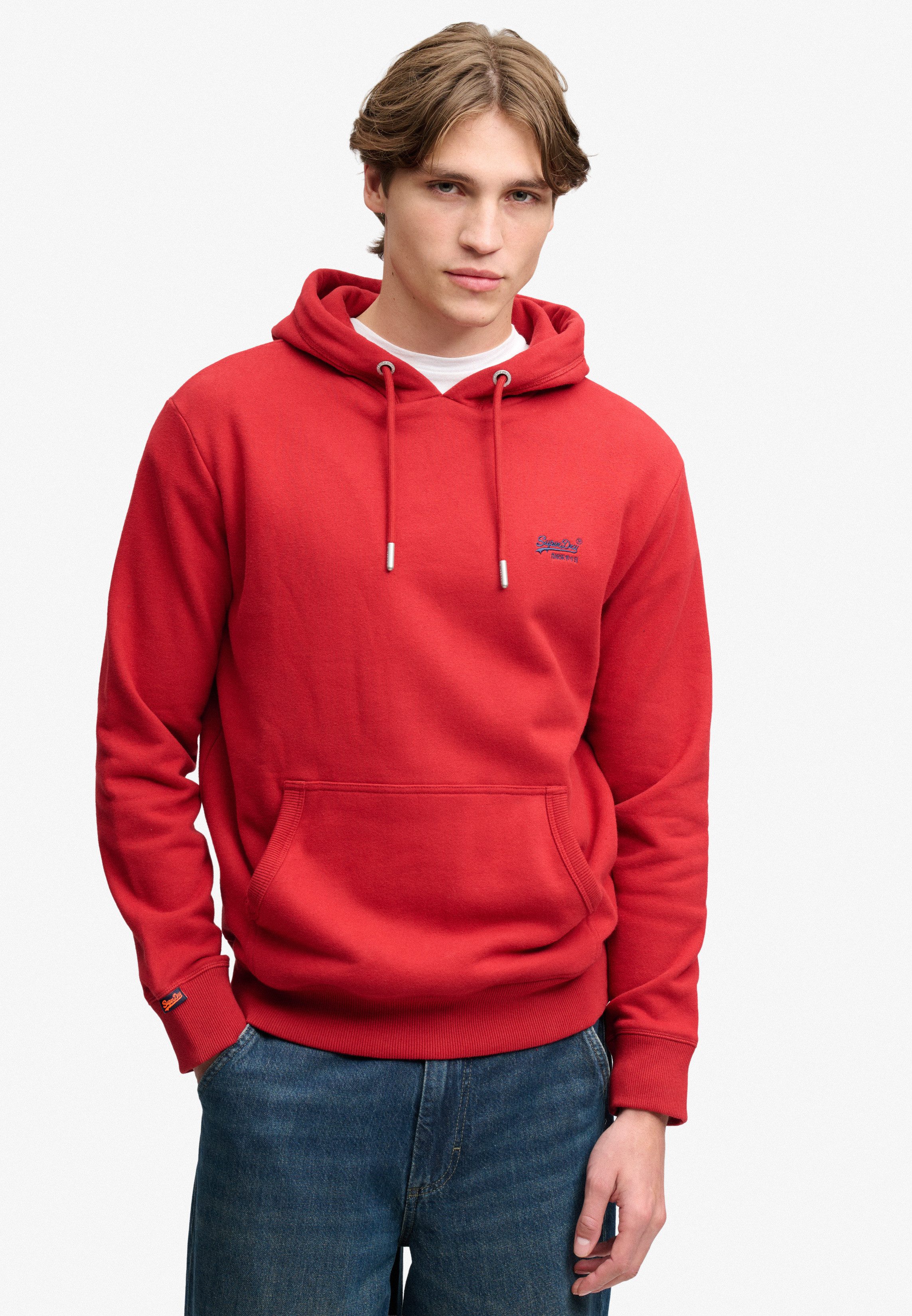 Superdry Kapuzensweatshirt Essential Logo Hoodie Hb Baumwollmischung, loose fit