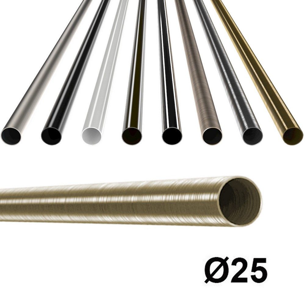 MDEKOR Gardinenstange Gardinenrohr aus Metall – Stahlrohr für Stangen Ø 16, günstig online kaufen