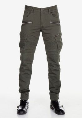 Cipo & Baxx Bequeme Jeans im angesagten Biker-Stil
