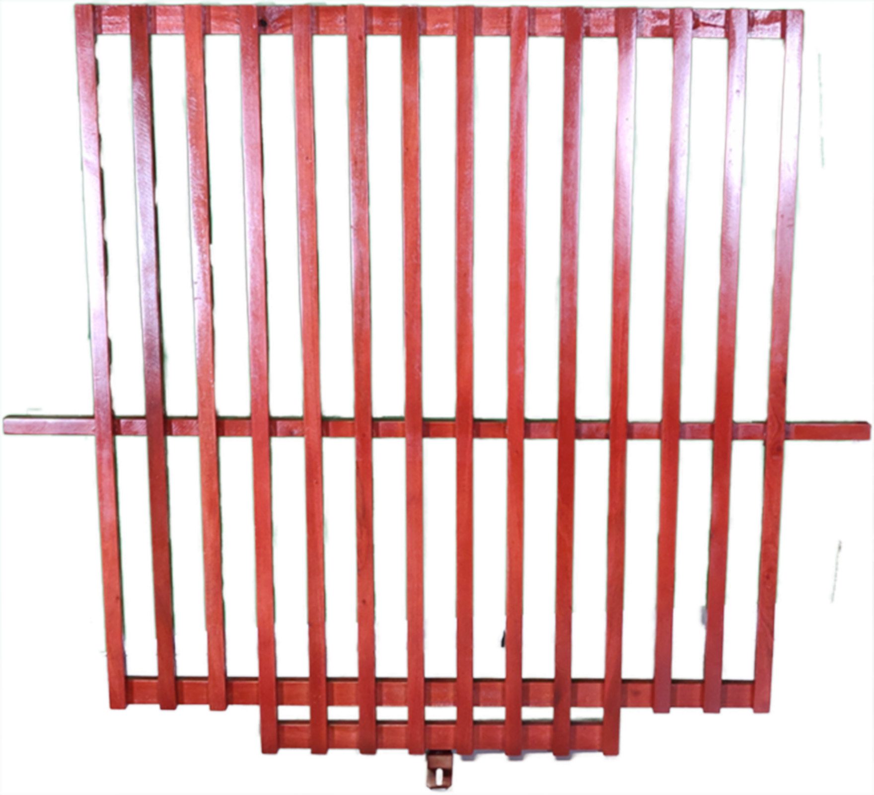 Strandkorb-King Strandkorb Strandkorb-King Schutzgitter Mahagoni für 2 Sitzer 125cm, BxTxH: 128x110x4 cm, 2 Sitzer