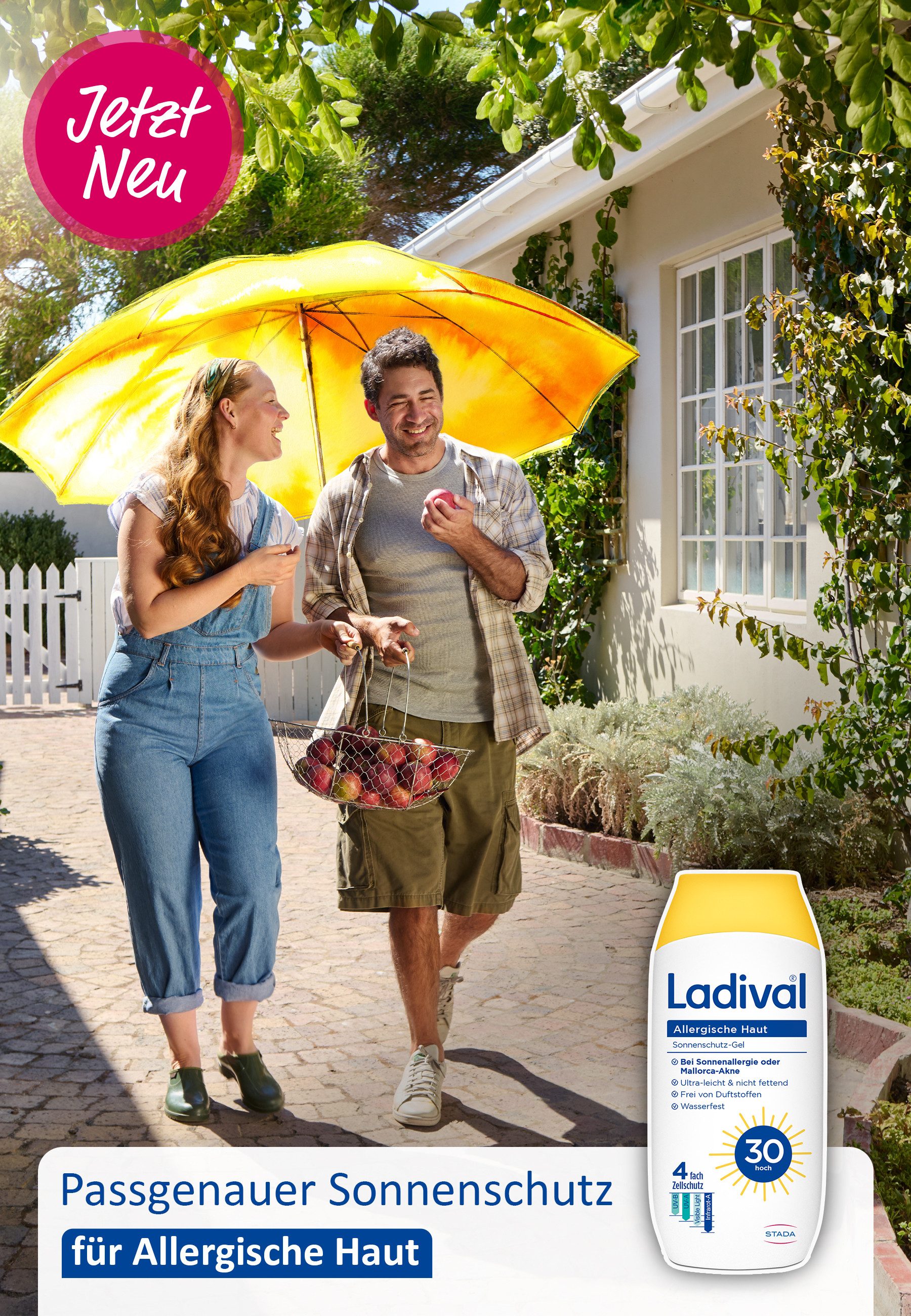 Ladival Sonnenschutzgel Sonnencreme Allergische Haut Sonnenschutz-Gel, Sonnencreme, mit LSF 30 für allergische Haut und Sonnenallergie