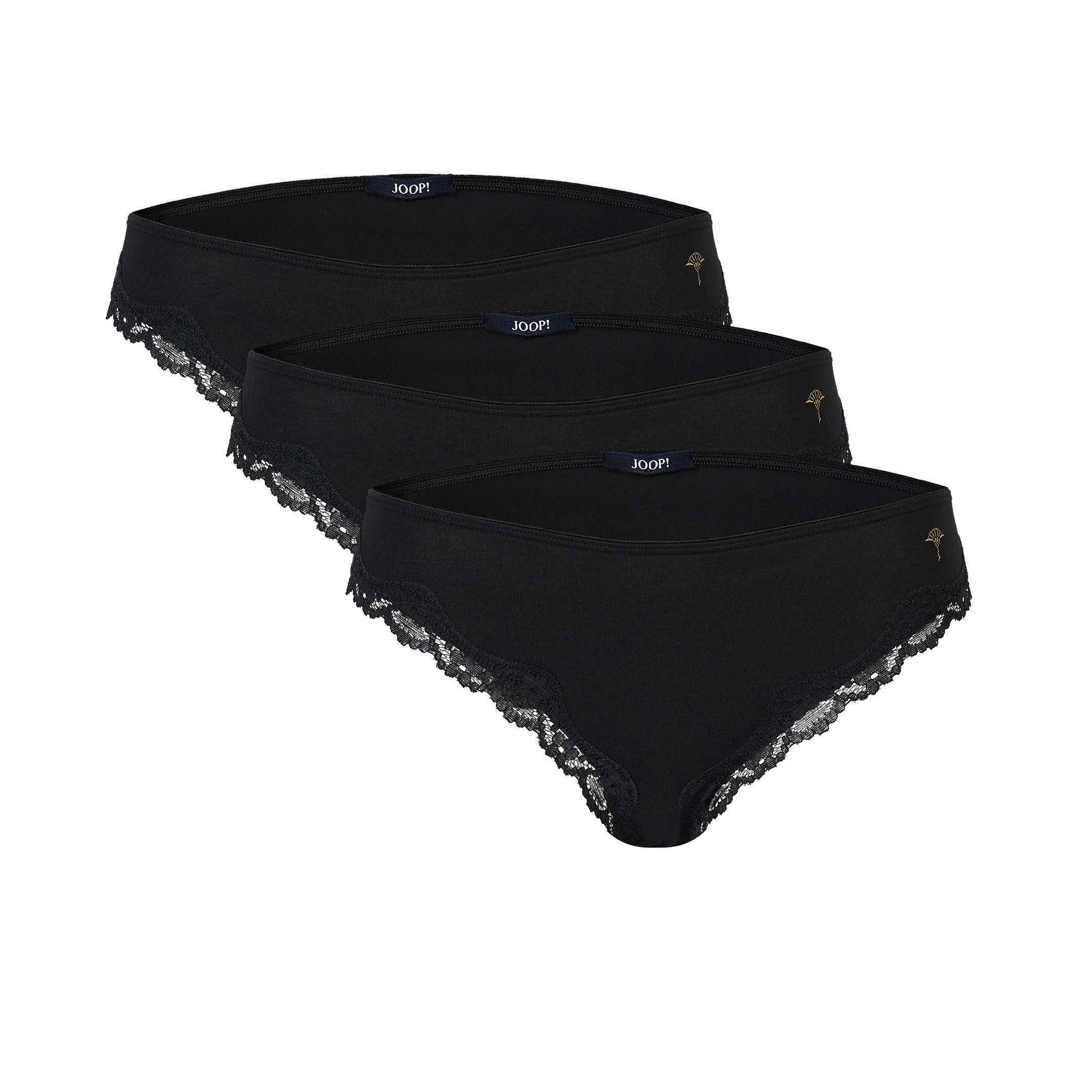 JOOP! Slip Multipack (3er Pack) mit elegantem Spitzenabschluss