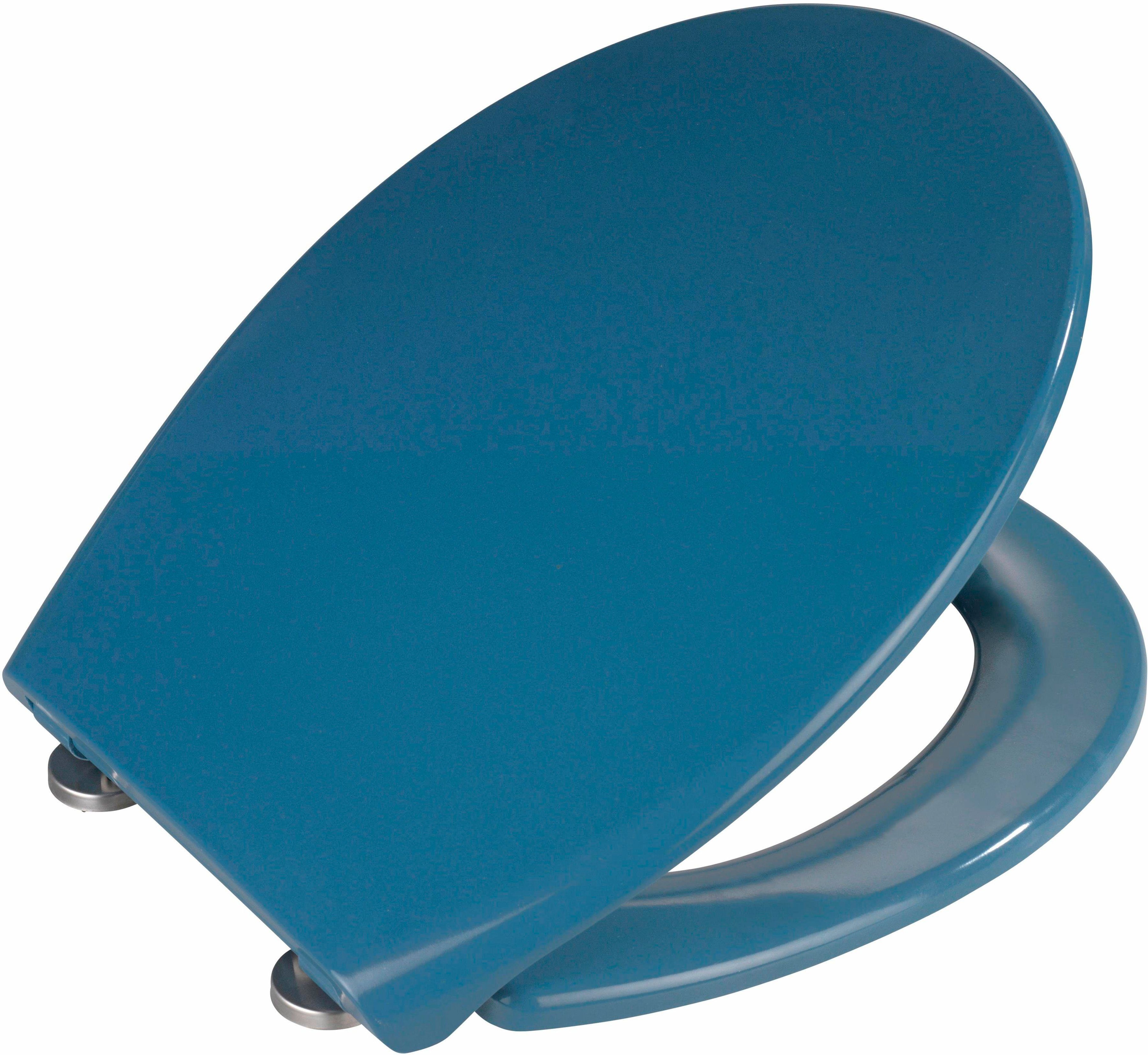 WENKO WC-Sitz Samos Slate Blue günstig online kaufen