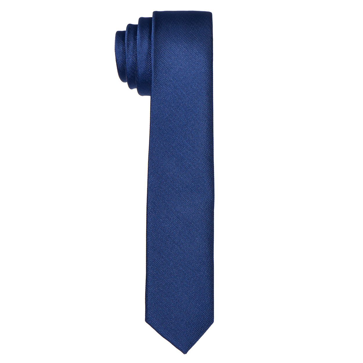 DonDon Krawatte schmale Krawatte 5 cm unifarben (Packung, 1-St., 1x Krawatte) matt, glänzend, gestreift, Seidenlook