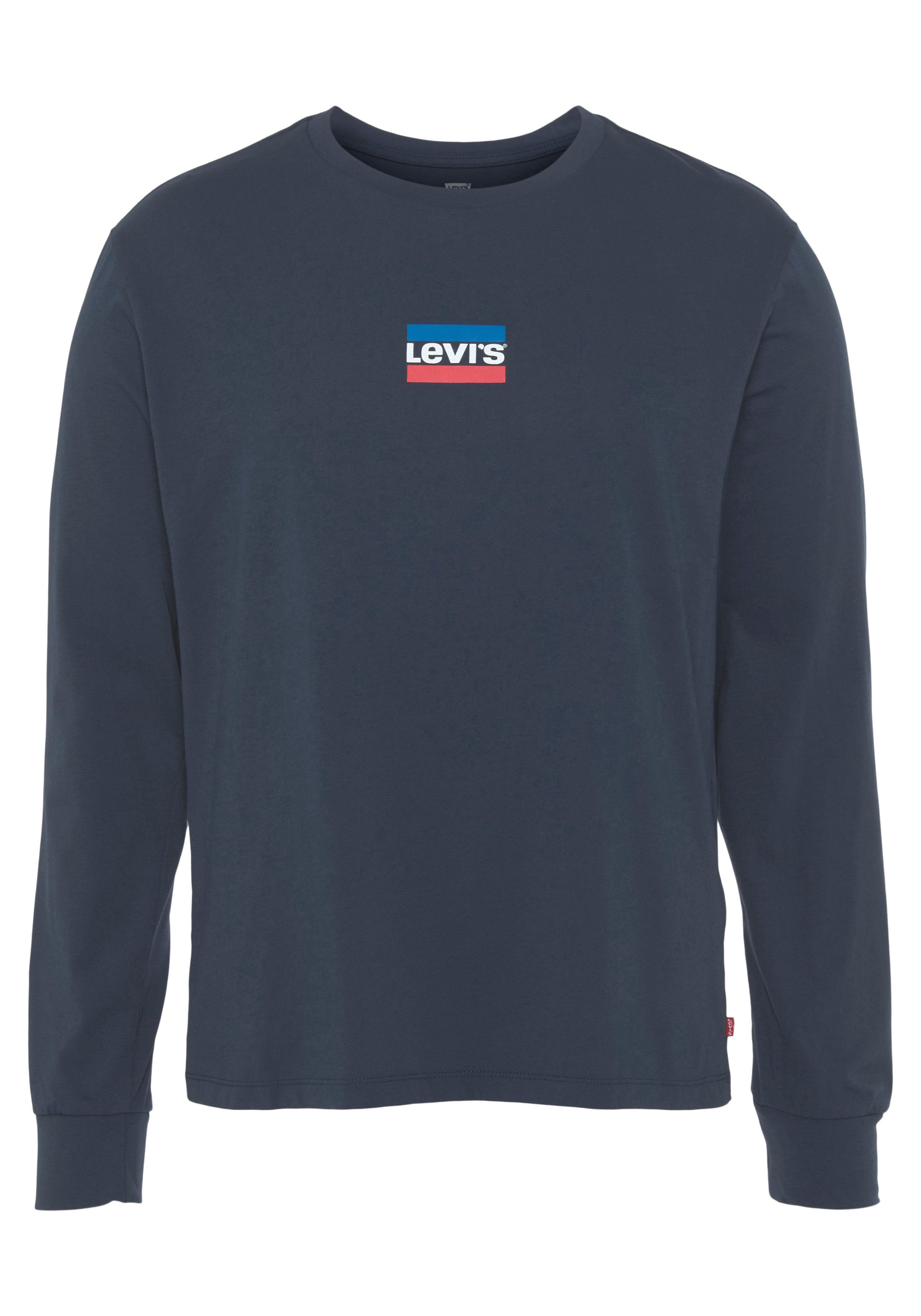 Levi's® Langarmshirt GRAPHIC TEE mit Logoprint blau