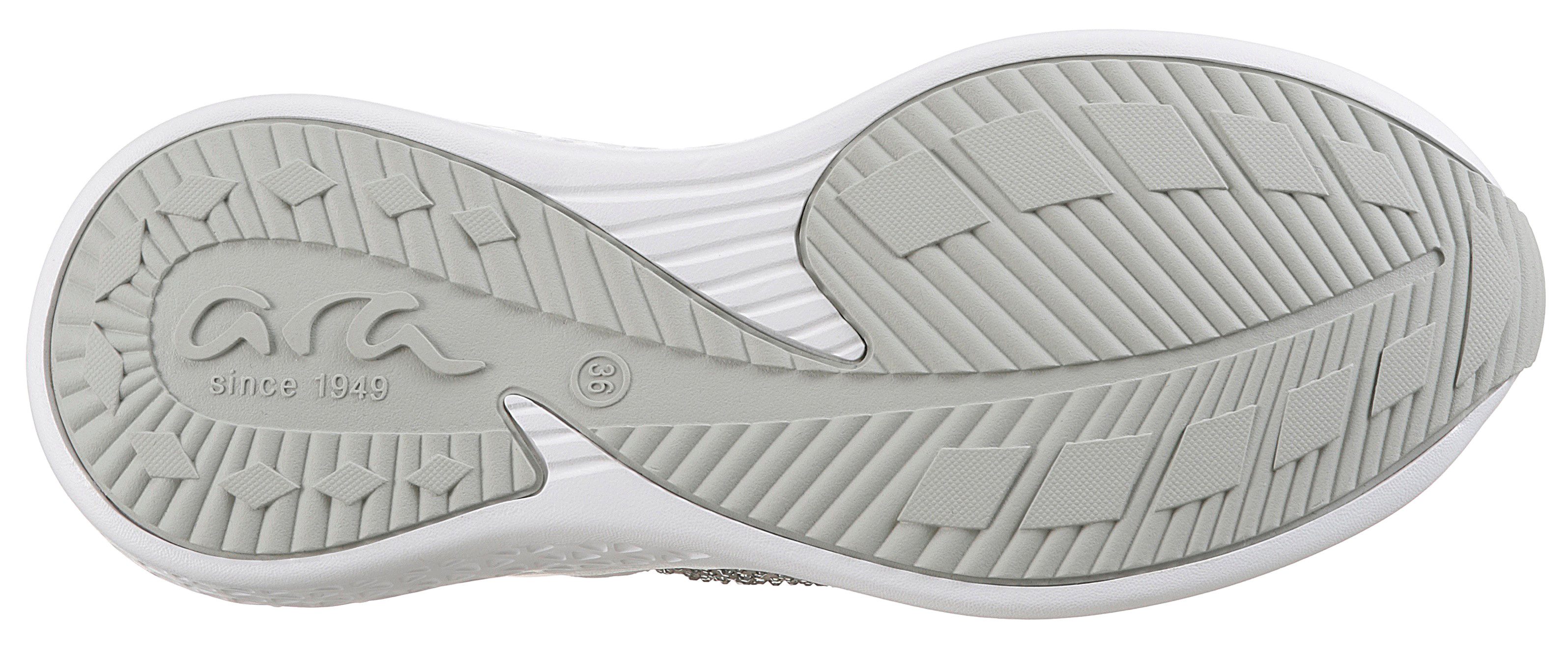 Ara MAYA Slip-On Sneaker, Schnürschuh, Slipper in Strickoptik, H-Weite