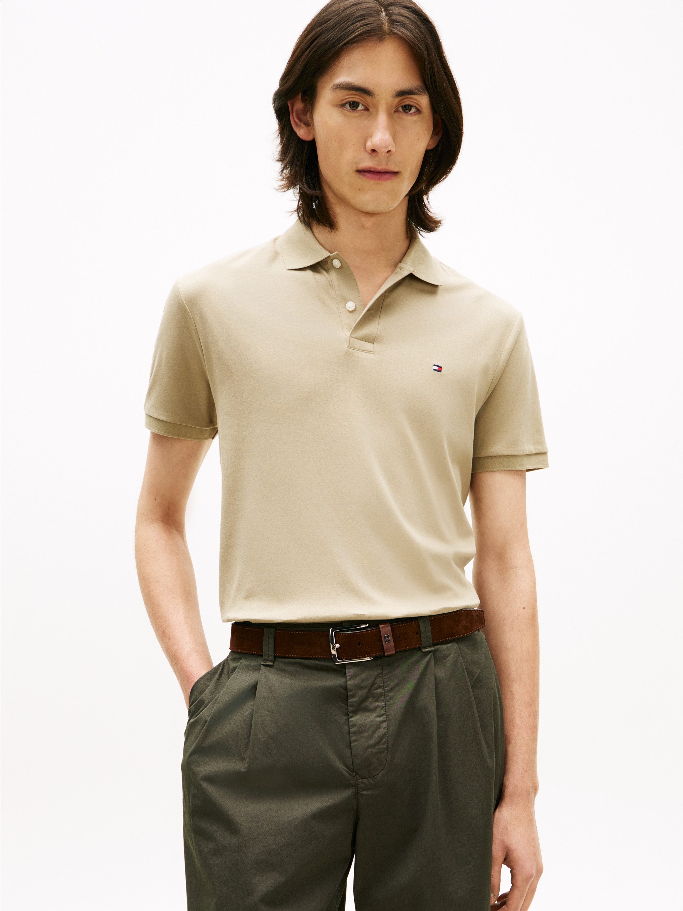 Tommy Hilfiger Poloshirt LIQUID COTTON REGULAR SEASONAL mit Logostickerei