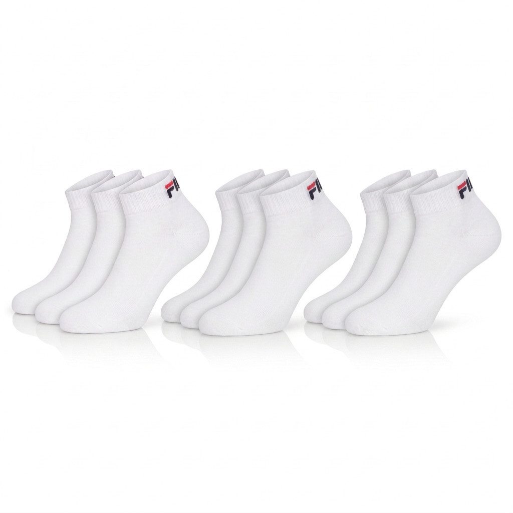 Fila Kurzsocken UNISEX QUARTER PLAIN SOCKS (9-Paar) mit klassischem Logo – Bild 2 von 5