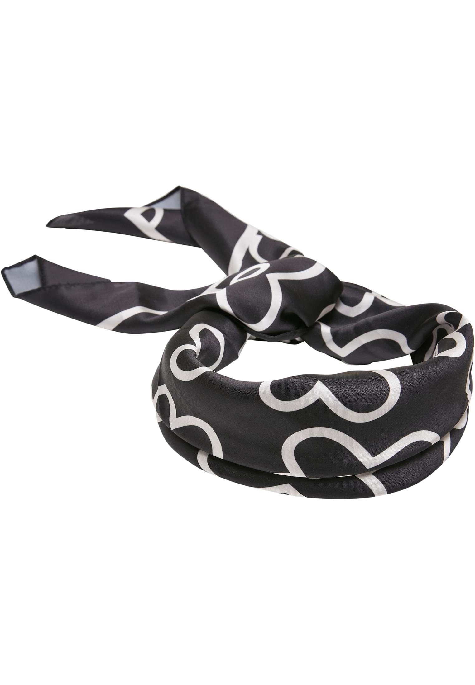 URBAN CLASSICS Bandana Unisex Big Pattern Bandana, (1-St) black