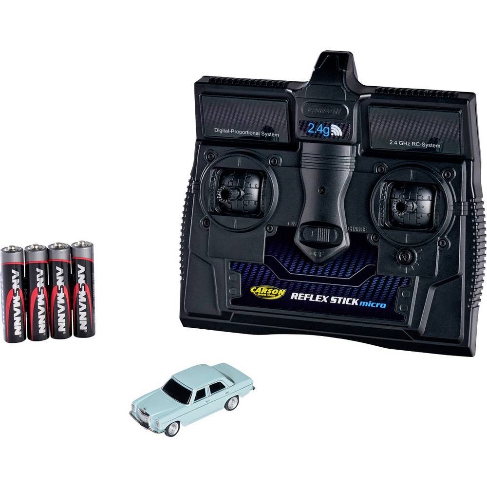 CARSON RC-Auto 1:87 RC Modellauto Elektro Straßenmodell Heckantrieb (2WD) inkl. Akku, inkl. Akku, Ladegerät und Senderbatterien