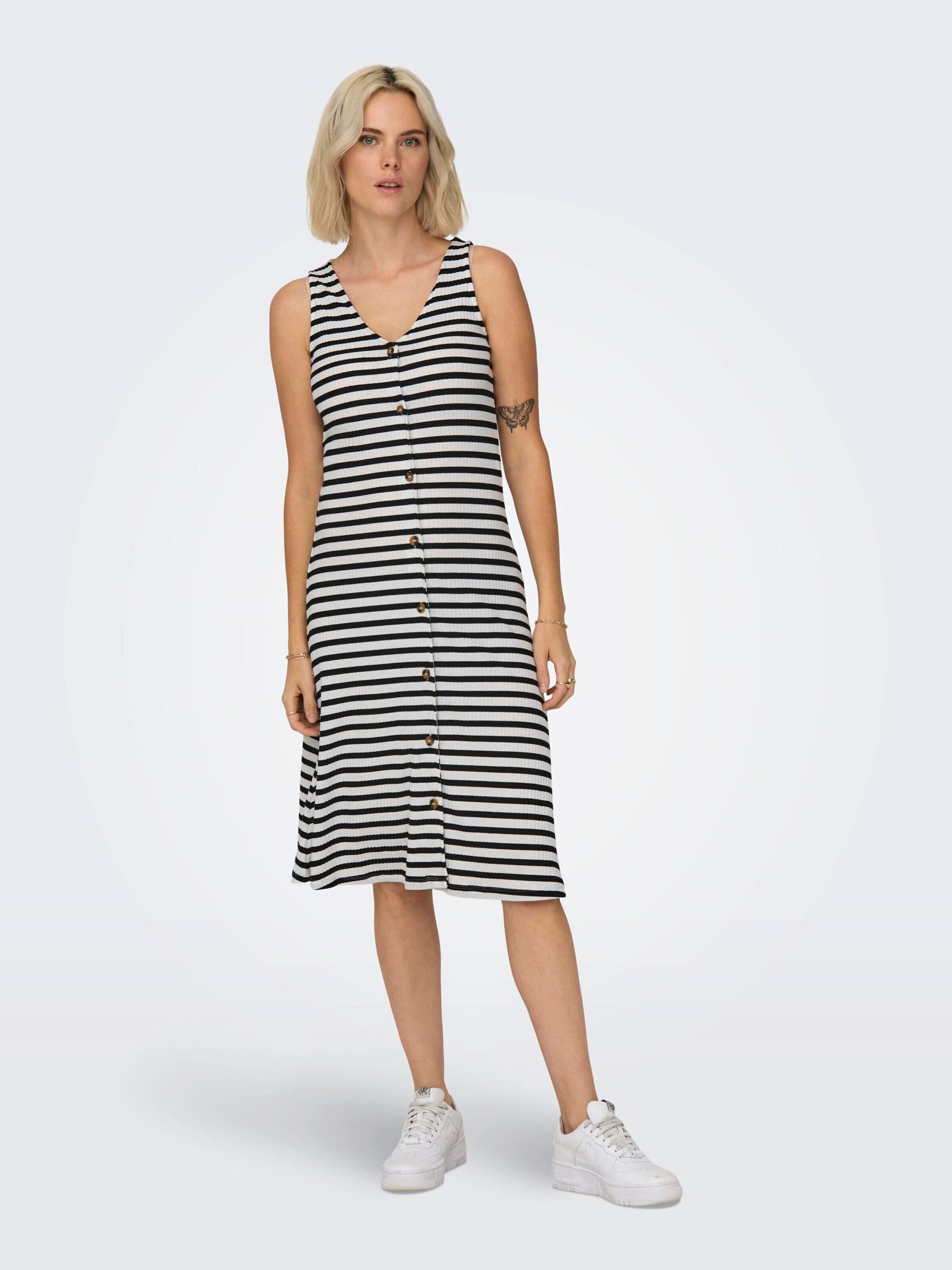ONLY Midikleid Onlnella (1-tlg) Plain/ohne Details