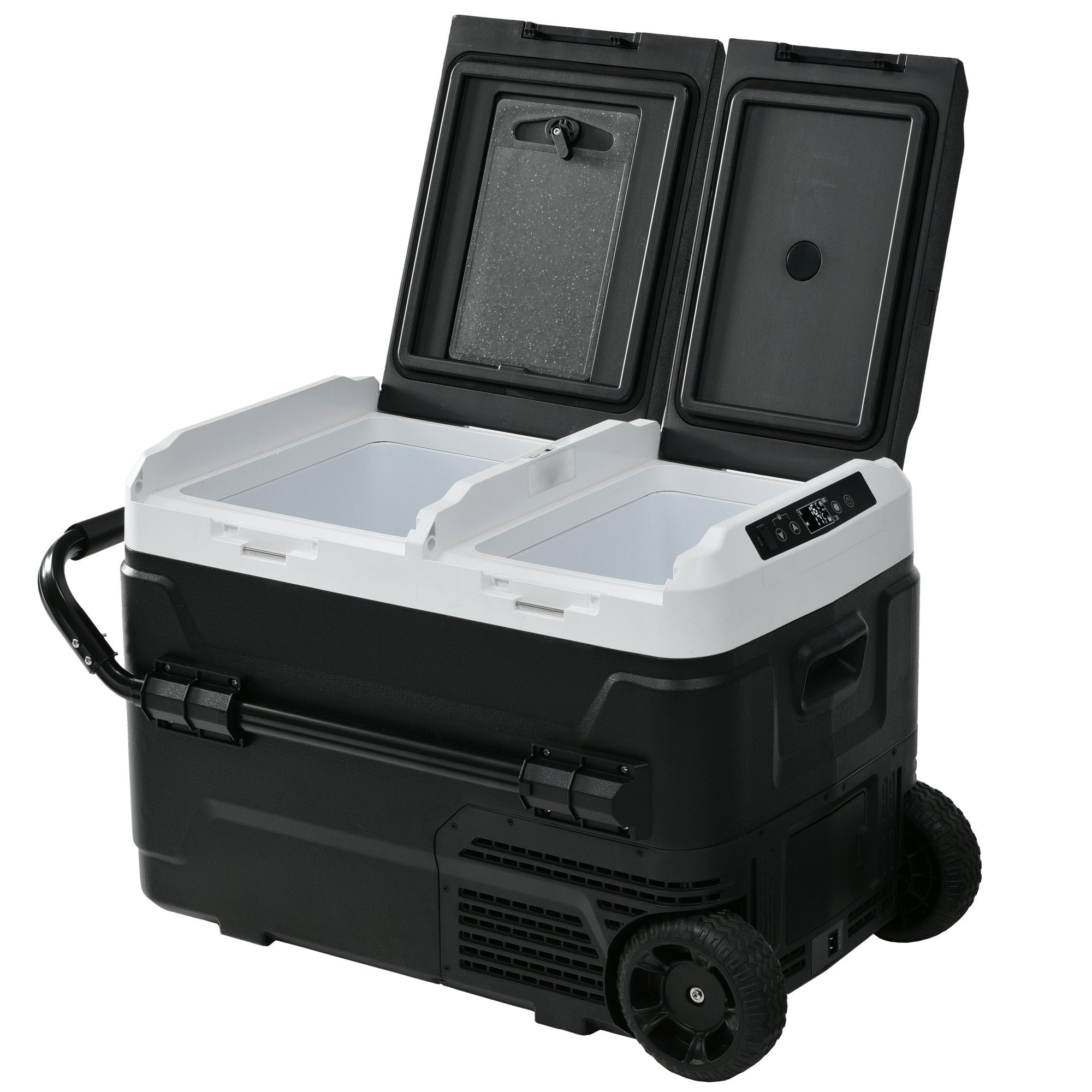 Ulife Trolley-Kühlbox tragbare Kompressor für Auto, 12/24 V DC & 100-240 V AC ULife, 42 l, Doppelzone, APP-Steuerung, 42 Liter, für Camping